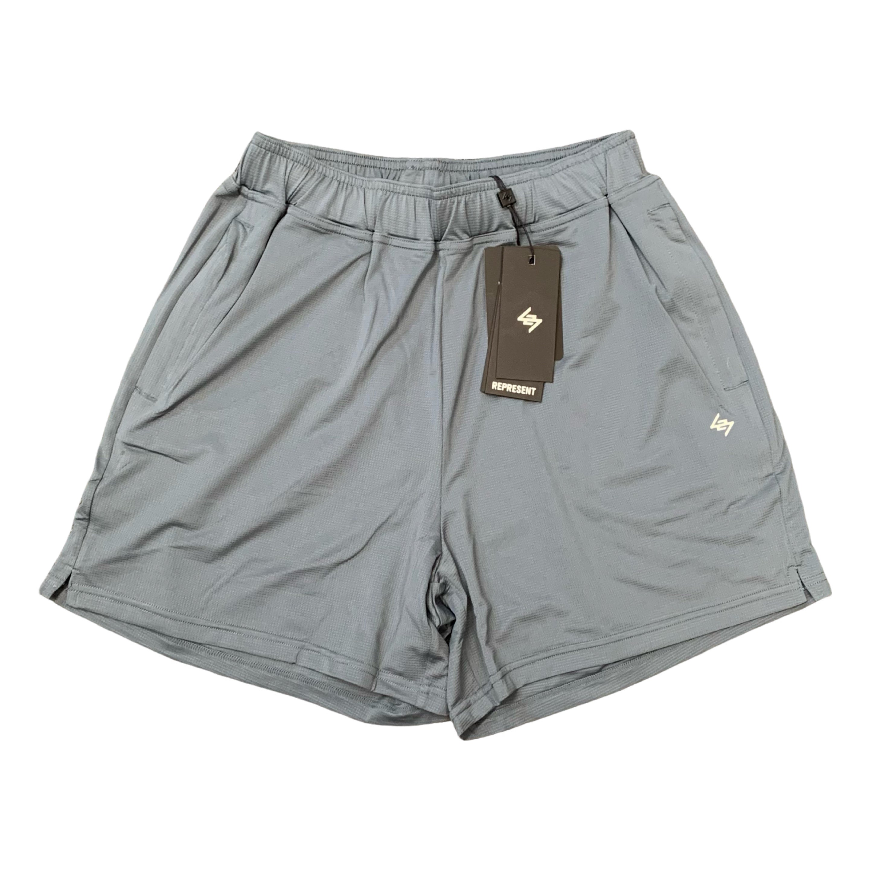 Represent Medium Shorts DNA Mesh Dusky Navy Blue Bottoms