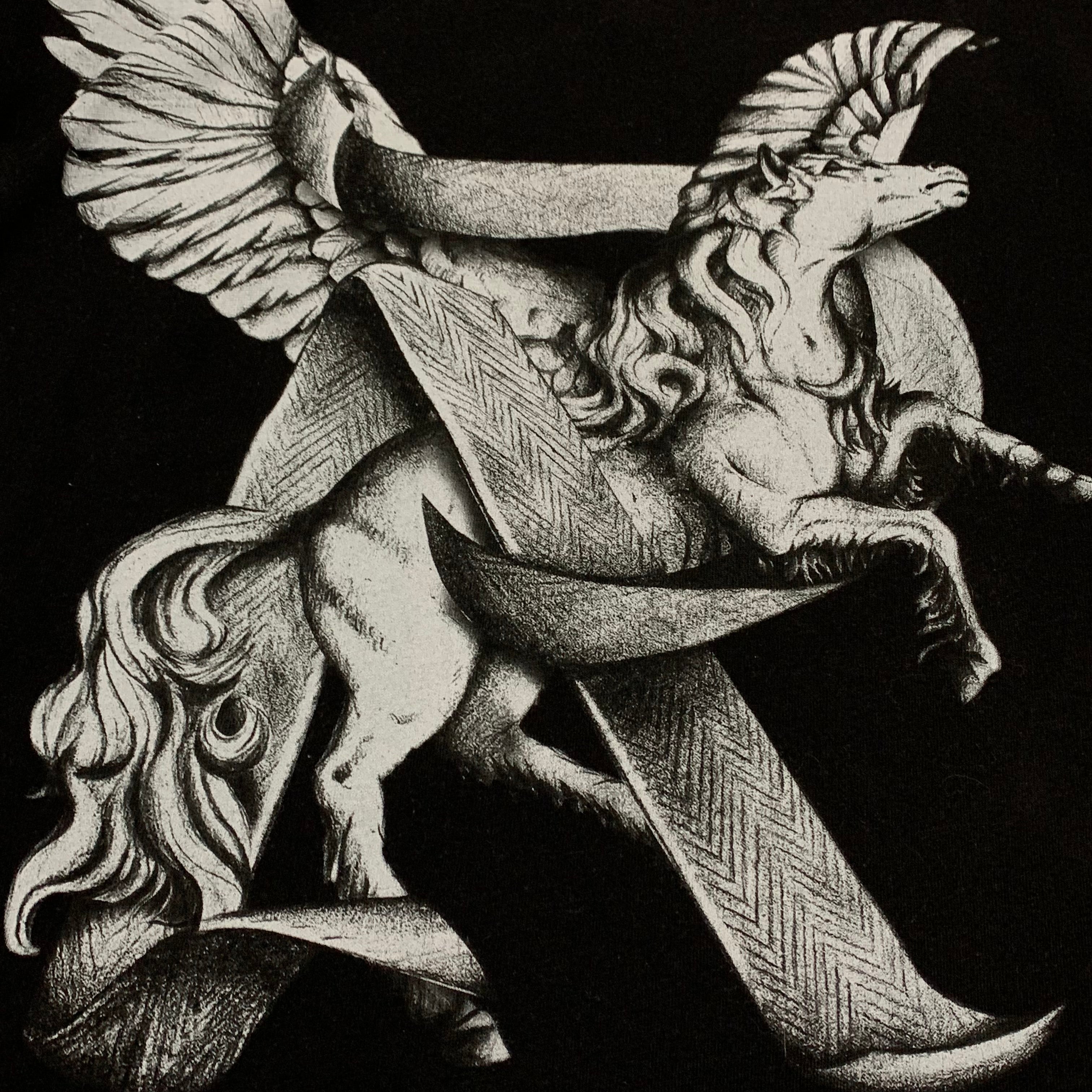 Represent XS Elegance Unicorn Black Tee