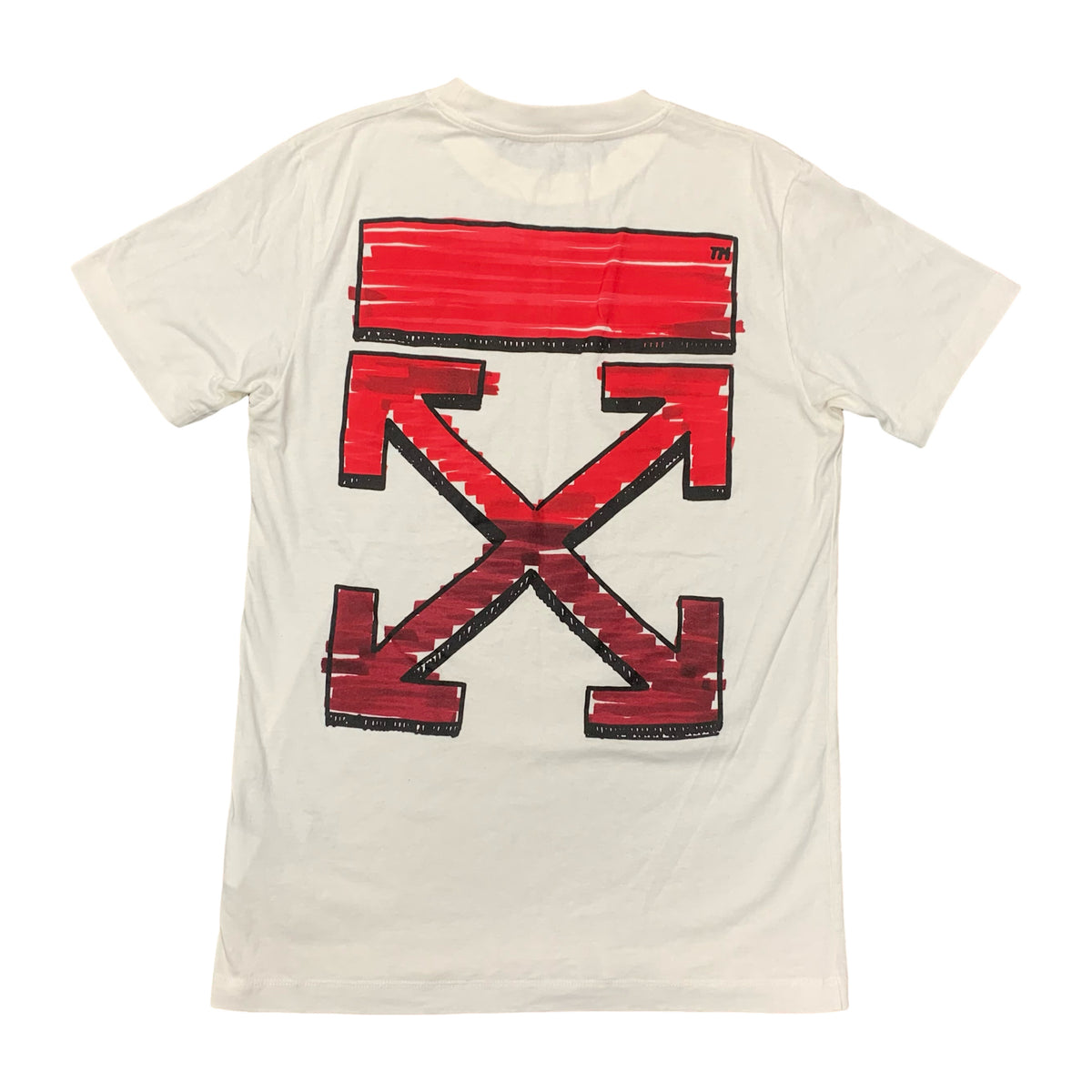 Off White Small Tee Marker Arrows White T-Shirt Virgil Abloh