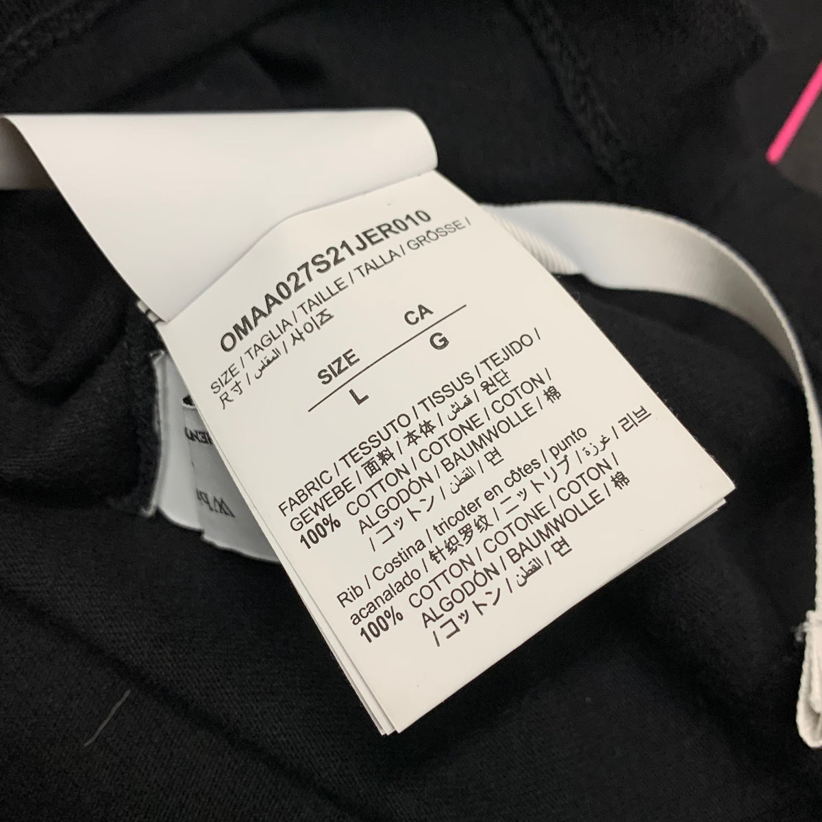 Off White Large Tee Caravaggio Painting Arrows White T-Shirt Virgil Abloh