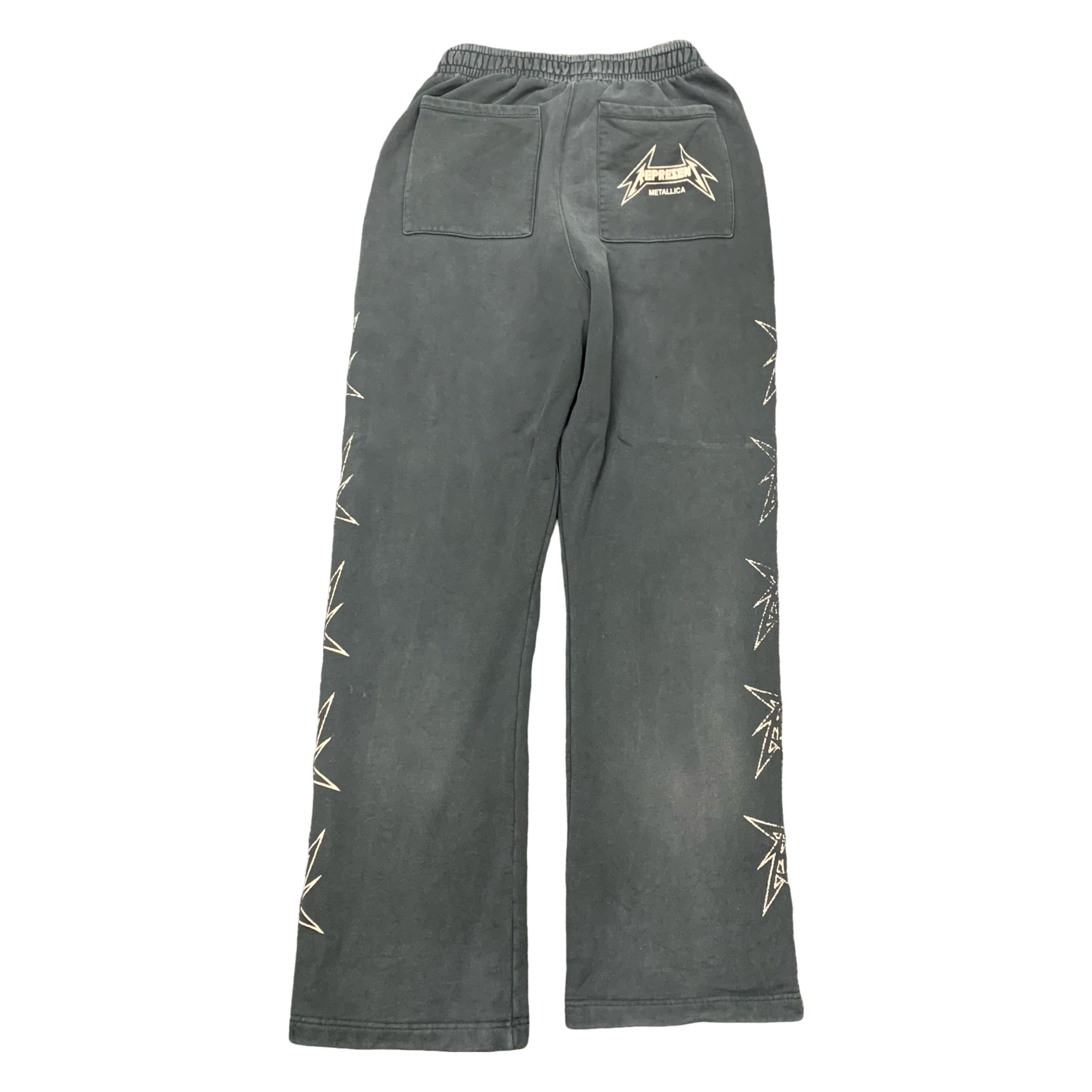 Represent Small Sweatpants Metallica Local Crew 40th Anniversary Stained Black
