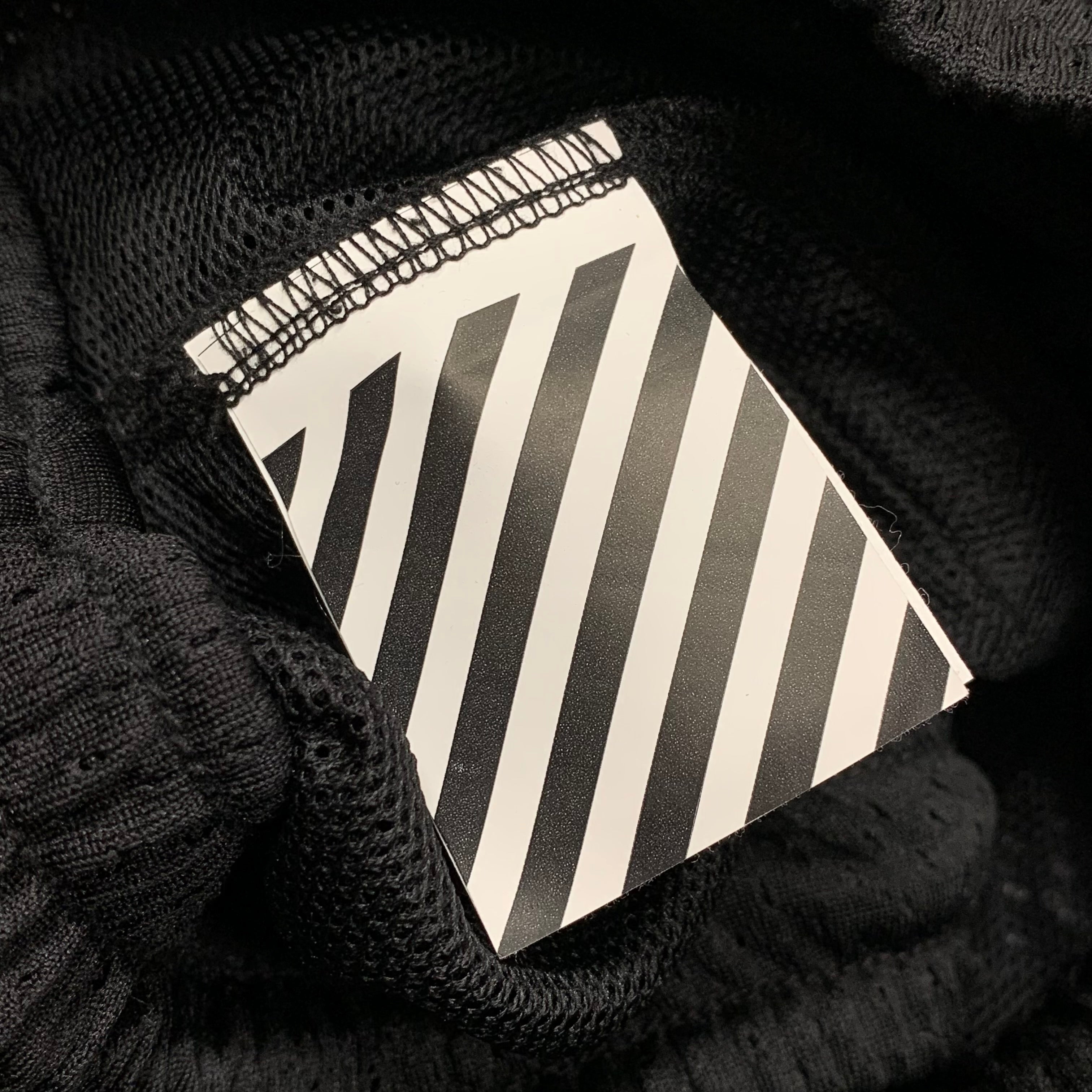 Off White Medium Diag Black Mesh Shorts Bottoms Virgil Abloh