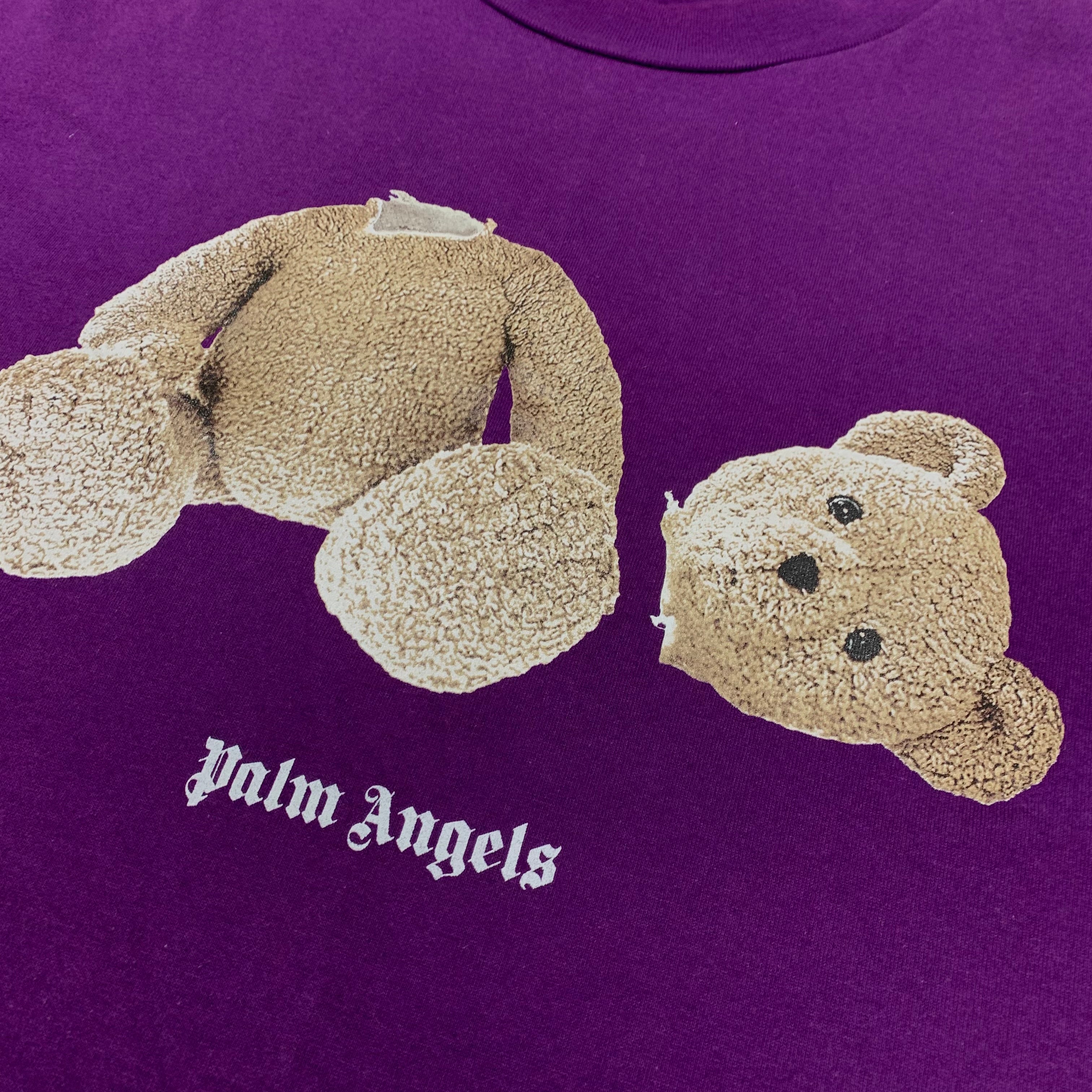 Palm Angels Small Tee Bear Classic Purple T-Shirt