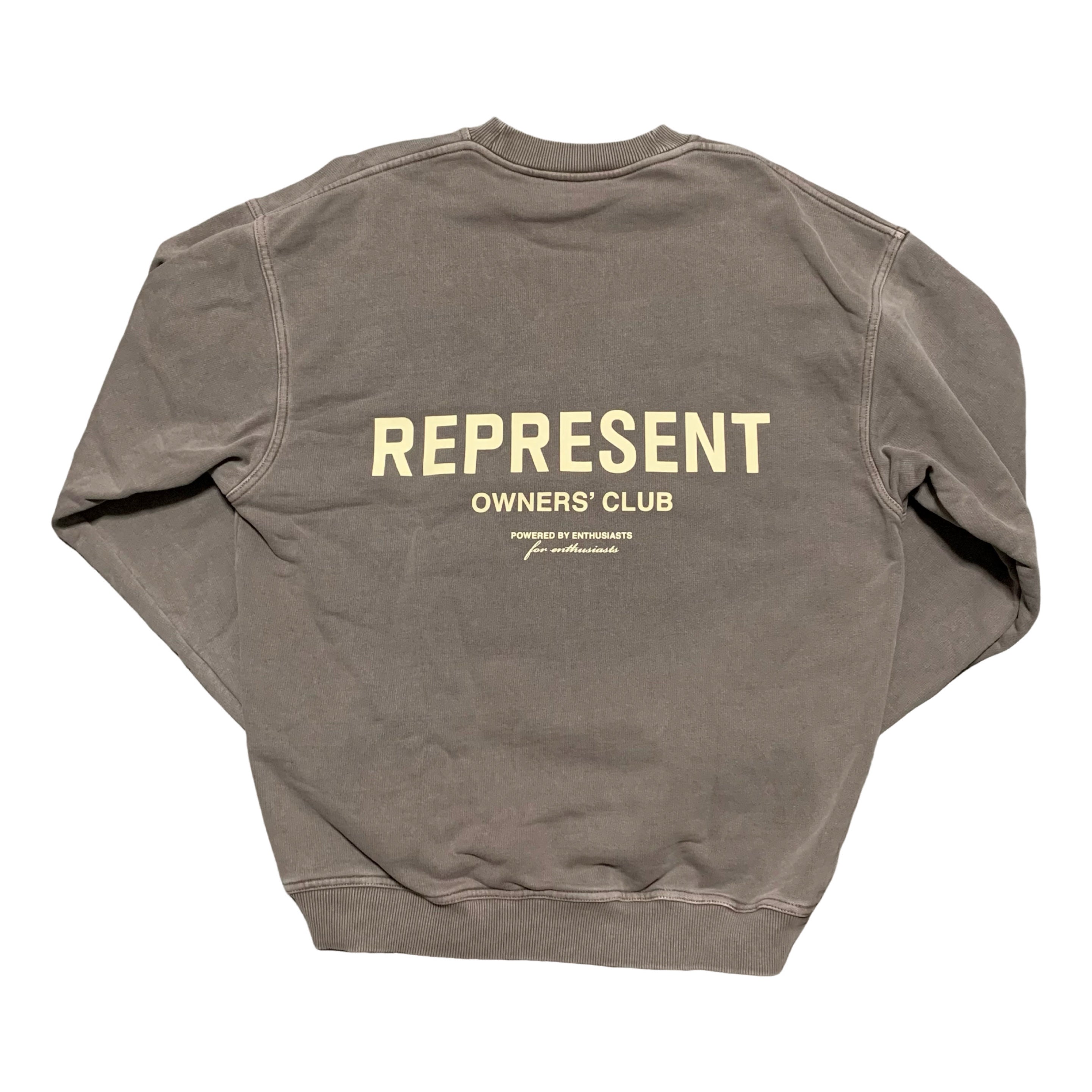 Represent Medium Owners Club Fog Sweater Sweatshirt Crewneck