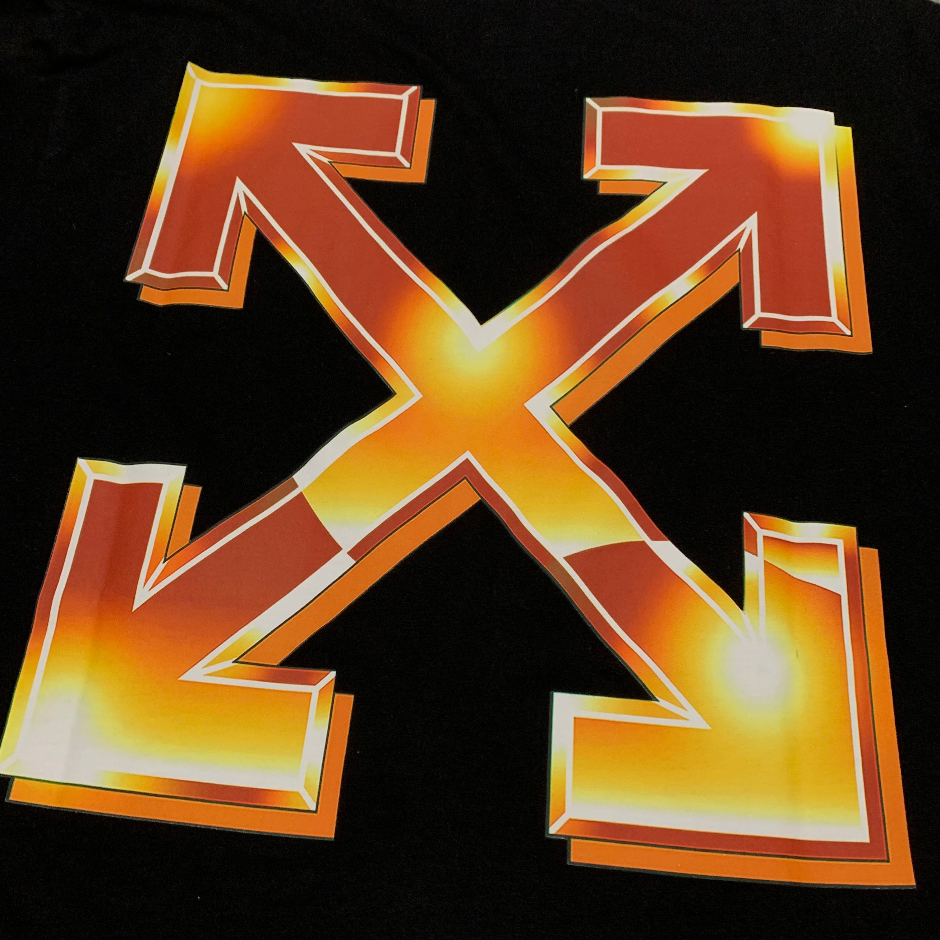 Off White Medium Metal Arrows Black Tee Virgil Abloh