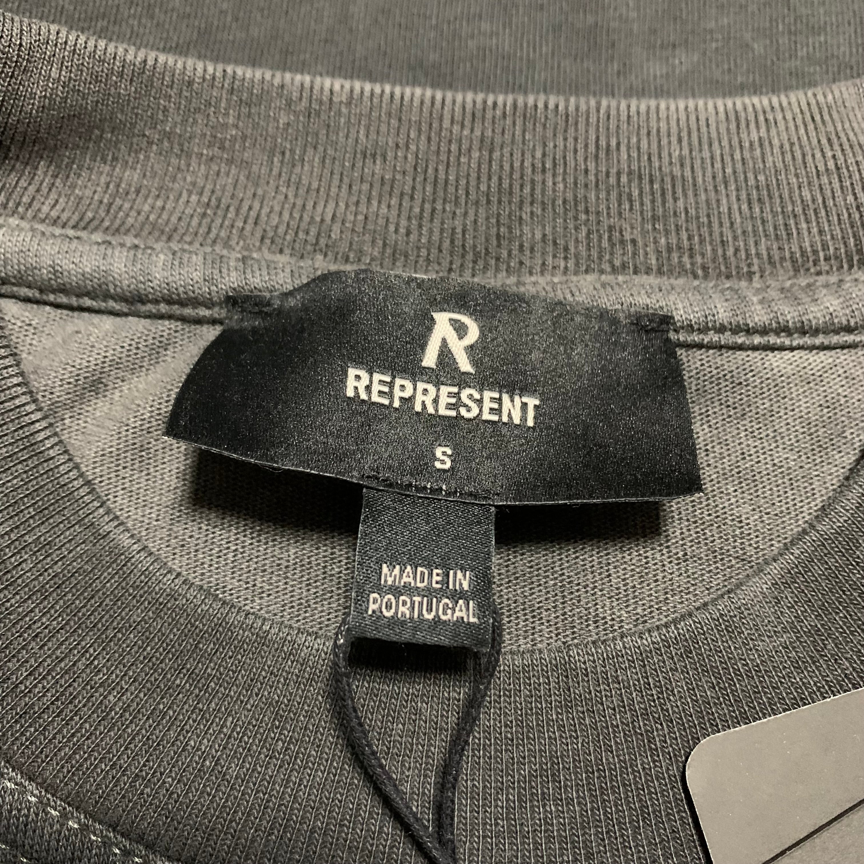 Represent Small Pure Breed Vintage Black Tee