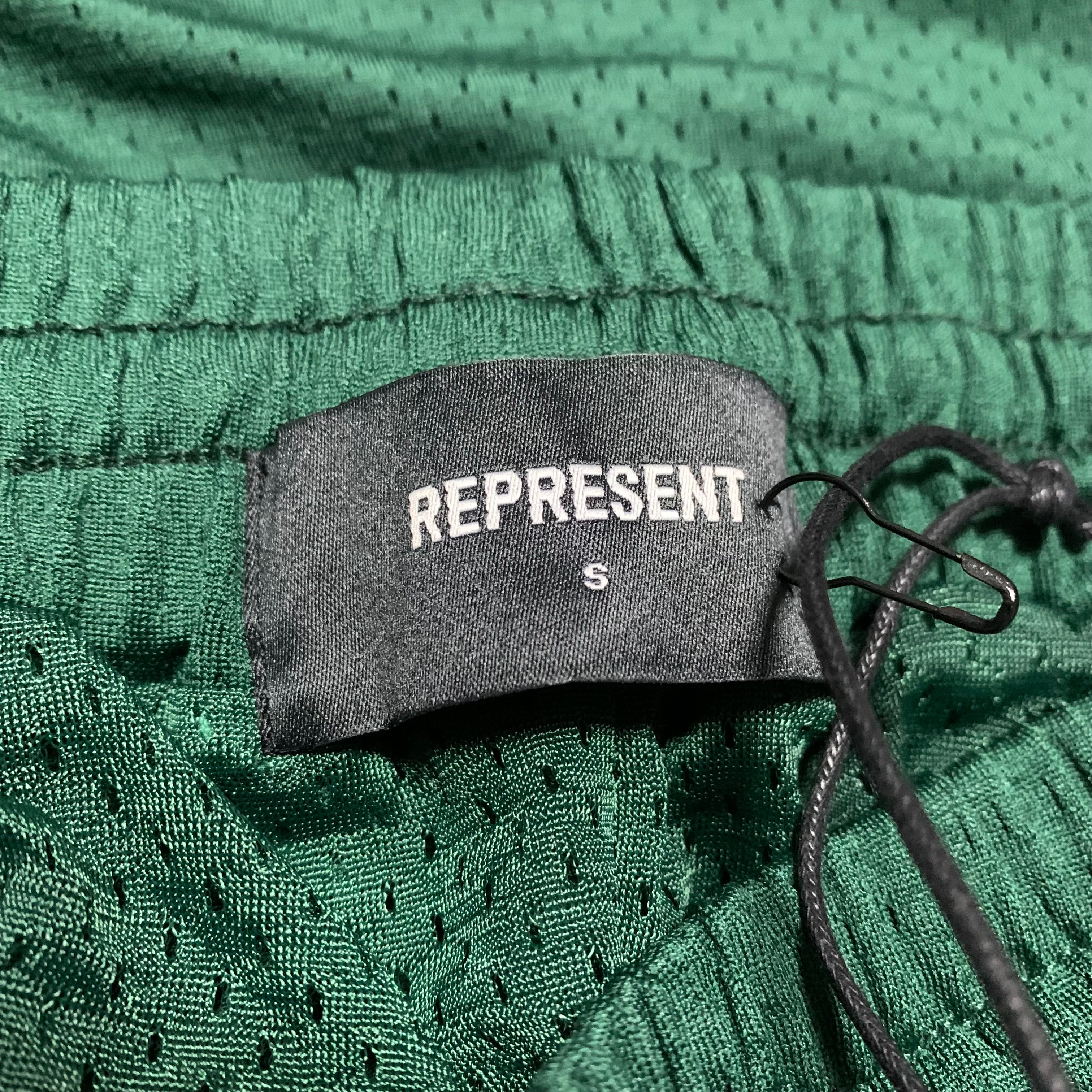 Represent Small Shorts Owners Club Mesh Racing Green