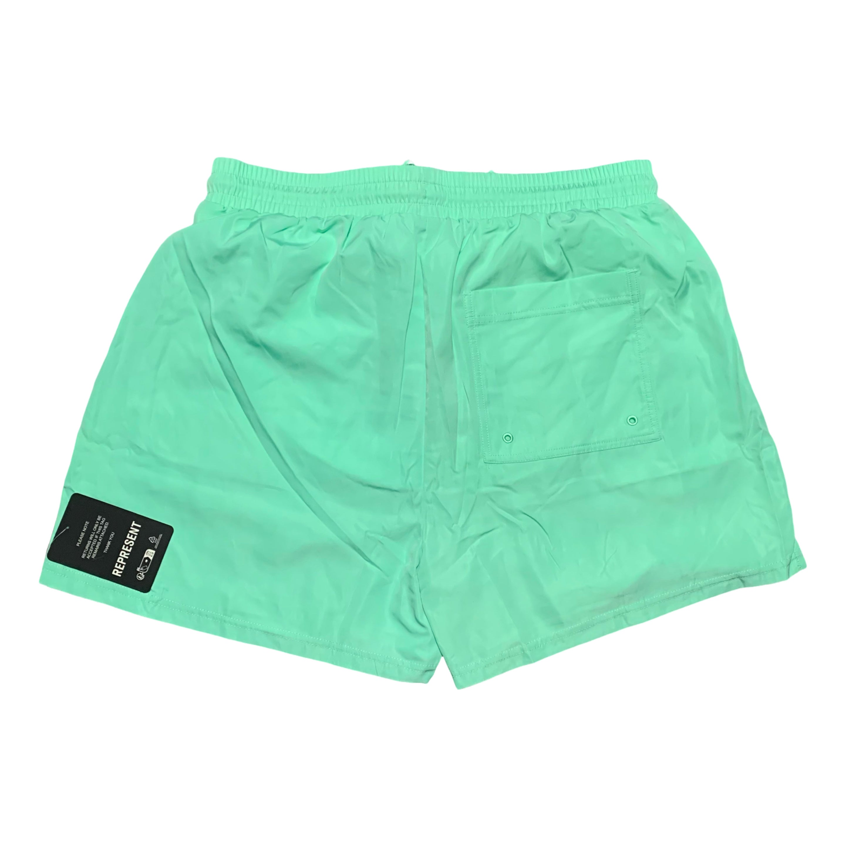 Represent Large Swim Shorts Electric Mint Green