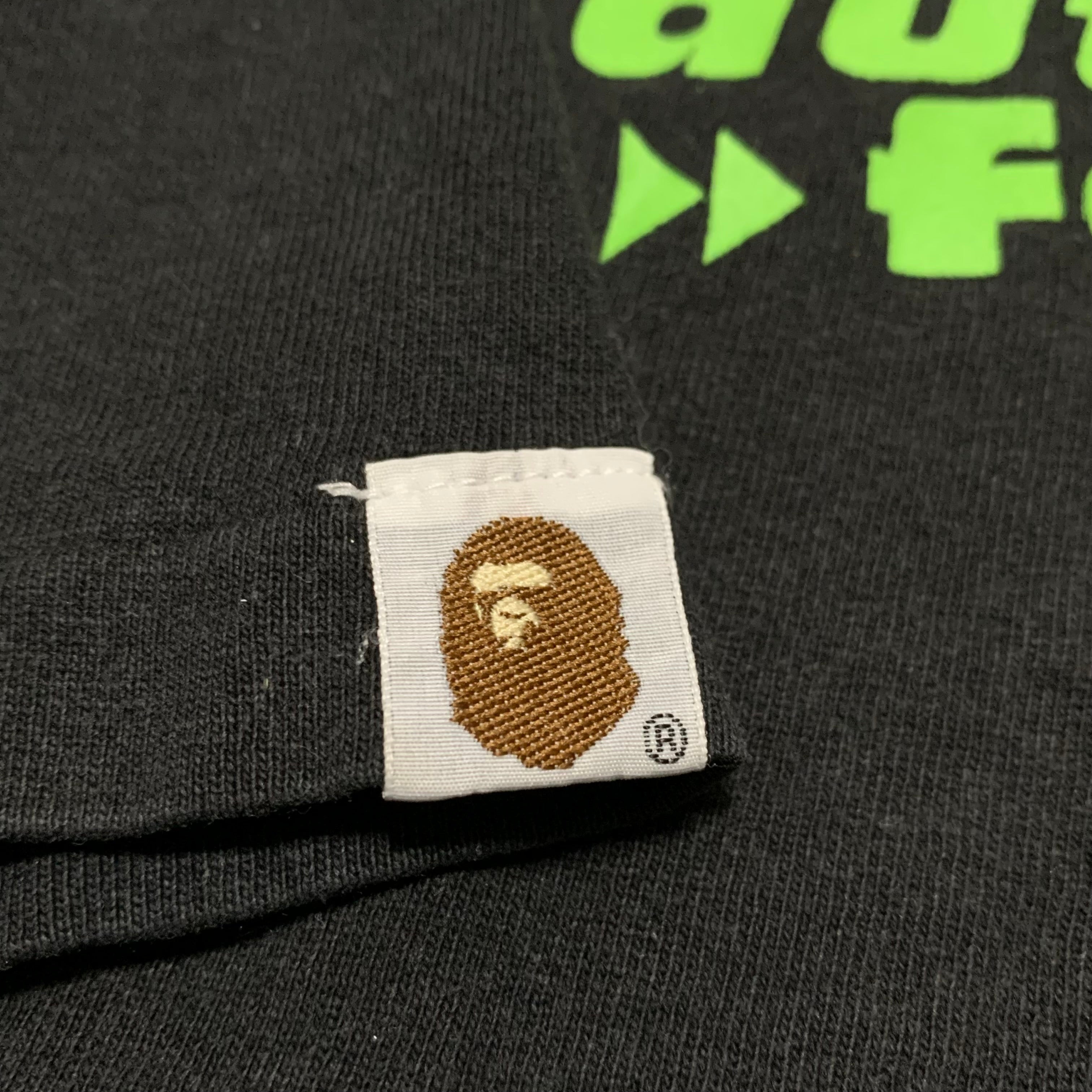 Bape Medium Roaringdnoar Black Tee A Bathing Ape Vintage