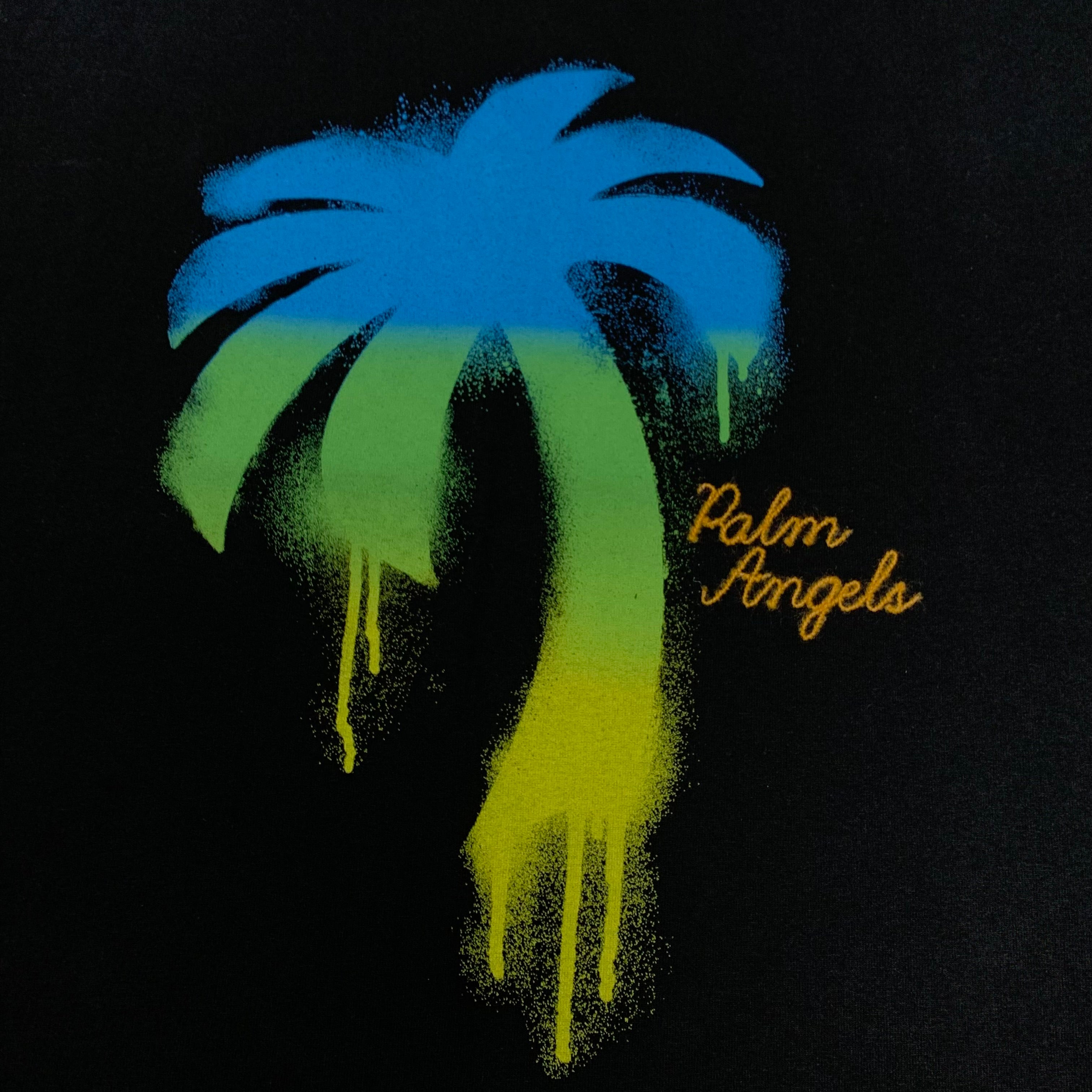 Palm Angels Medium Tee Graffiti Tree Black T-Shirt