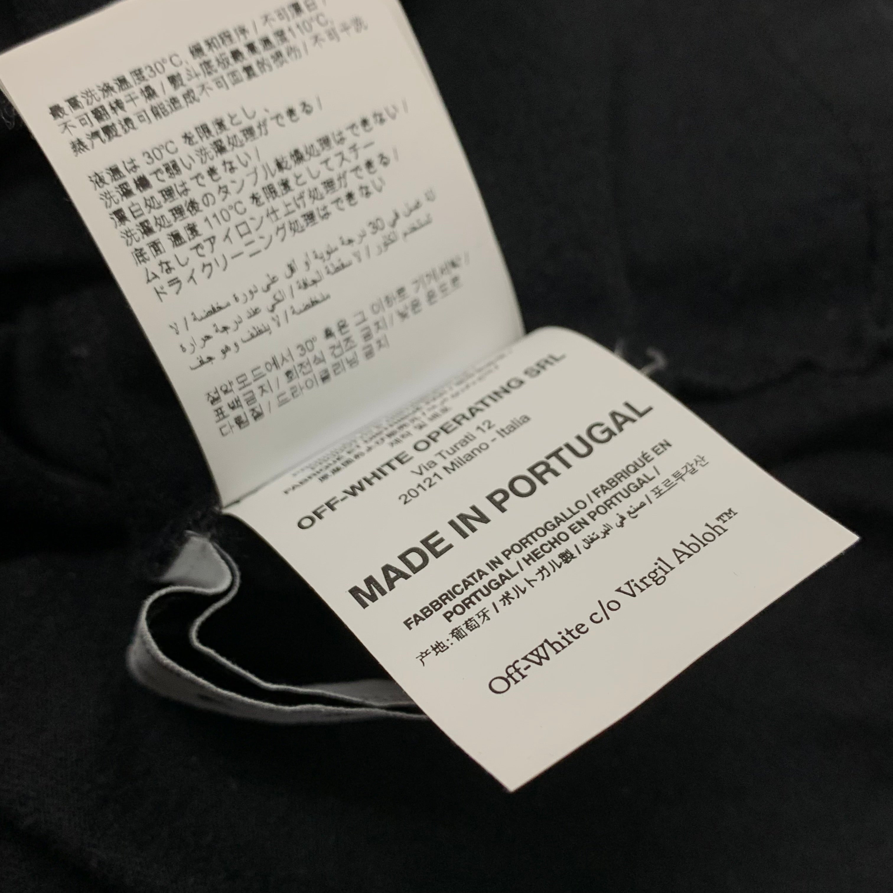 Off White Small Tee Tribal Arrows Black T-Shirt Virgil Abloh