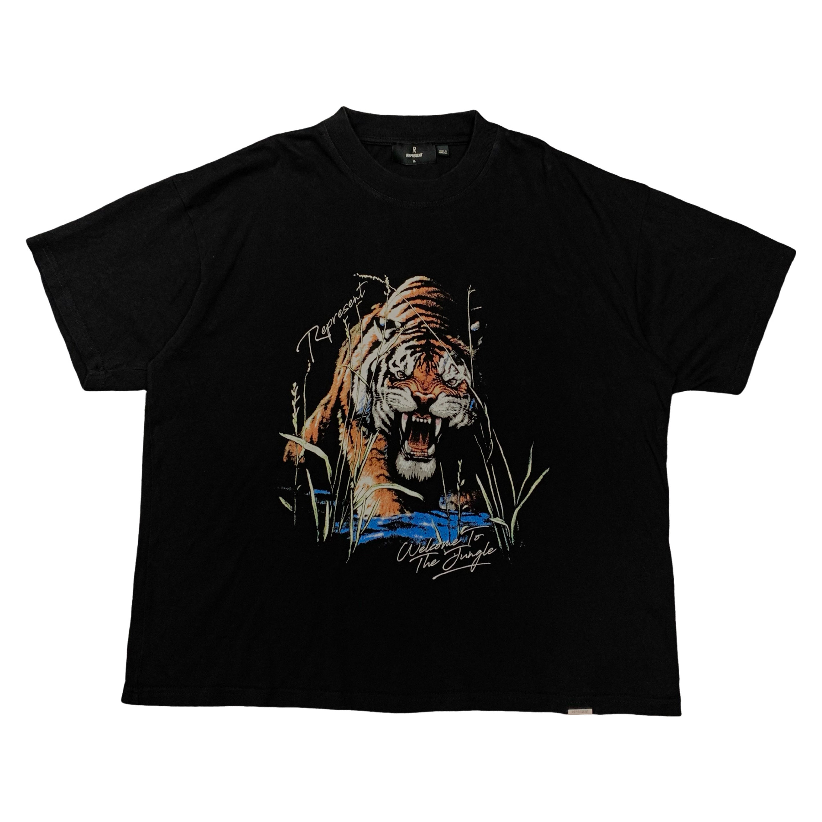 Represent XL Tee Welcome To The Jungle Jet Black T-Shirt