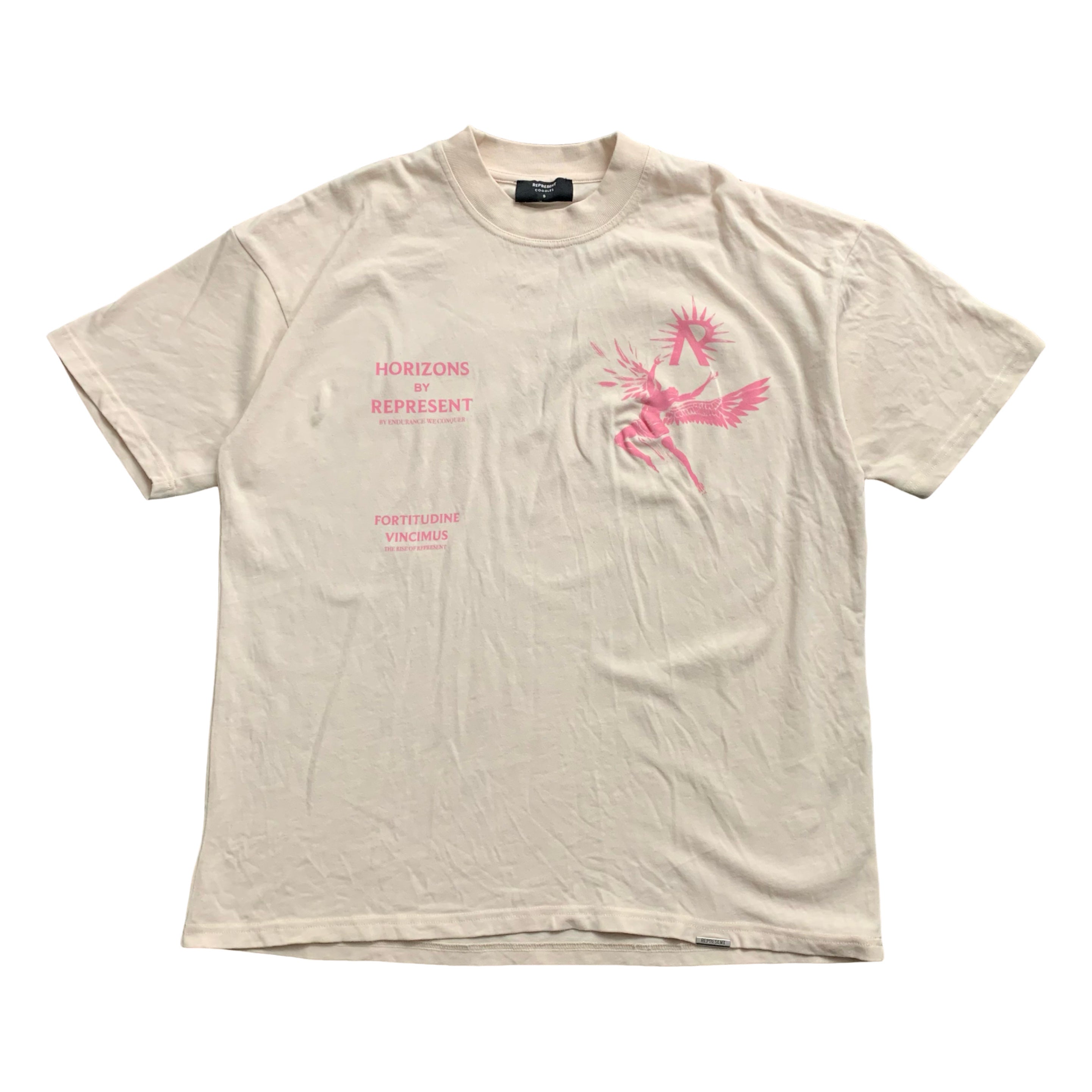 Represent Small Tee Icarus Pink Pearl White T-Shirt Coggles Limited Edition
