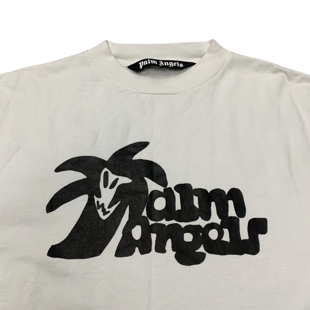 Palm Angels Small Tee Hunter Leon Classic White T-Shirt