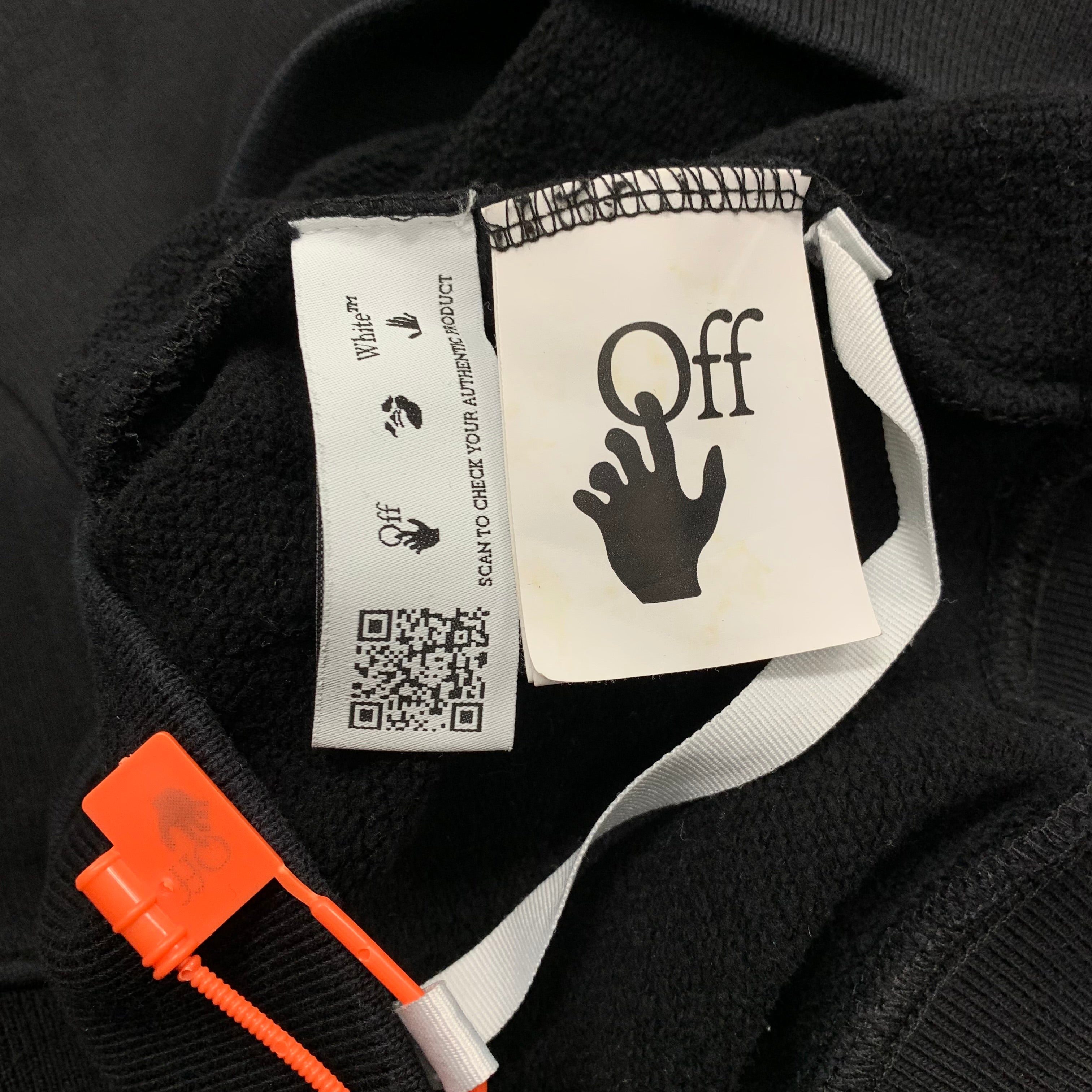 Off White Medium Degrade Arrows Black Sweatshirt Crewneck Virgil Abloh
