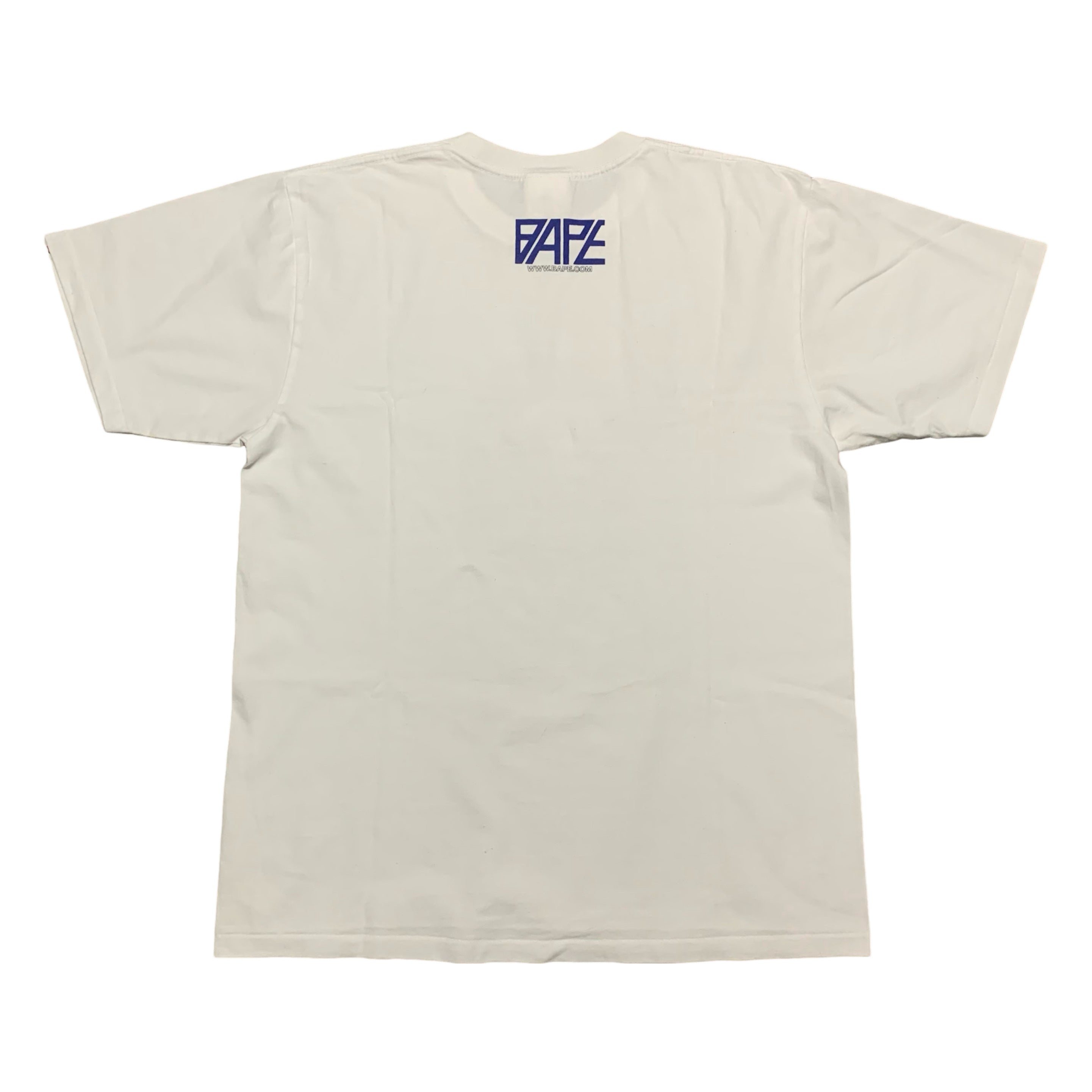 Bape Large Logo Monogram White Tee A Bathing Ape 2018