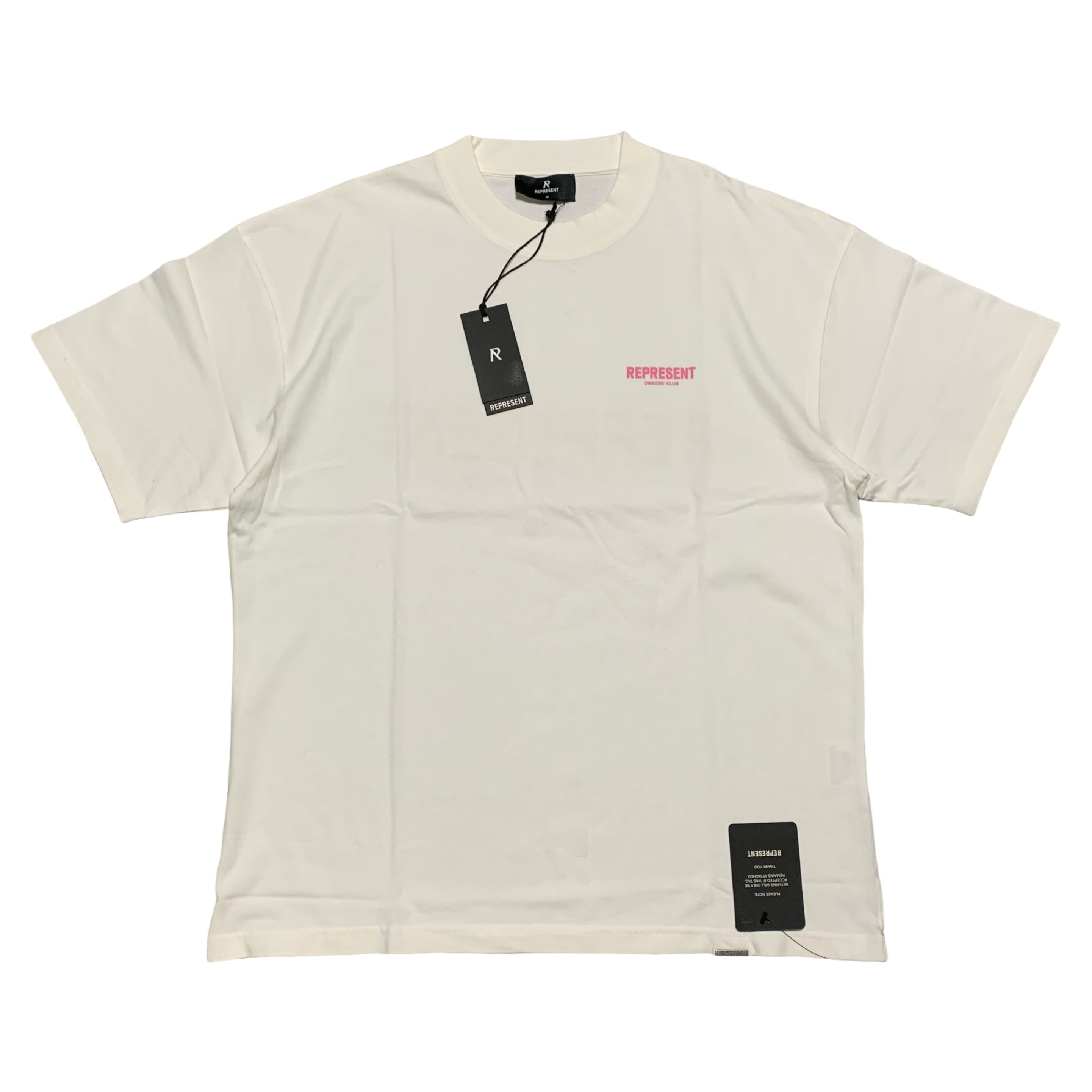 Represent Medium Owners Club Pink White Tee