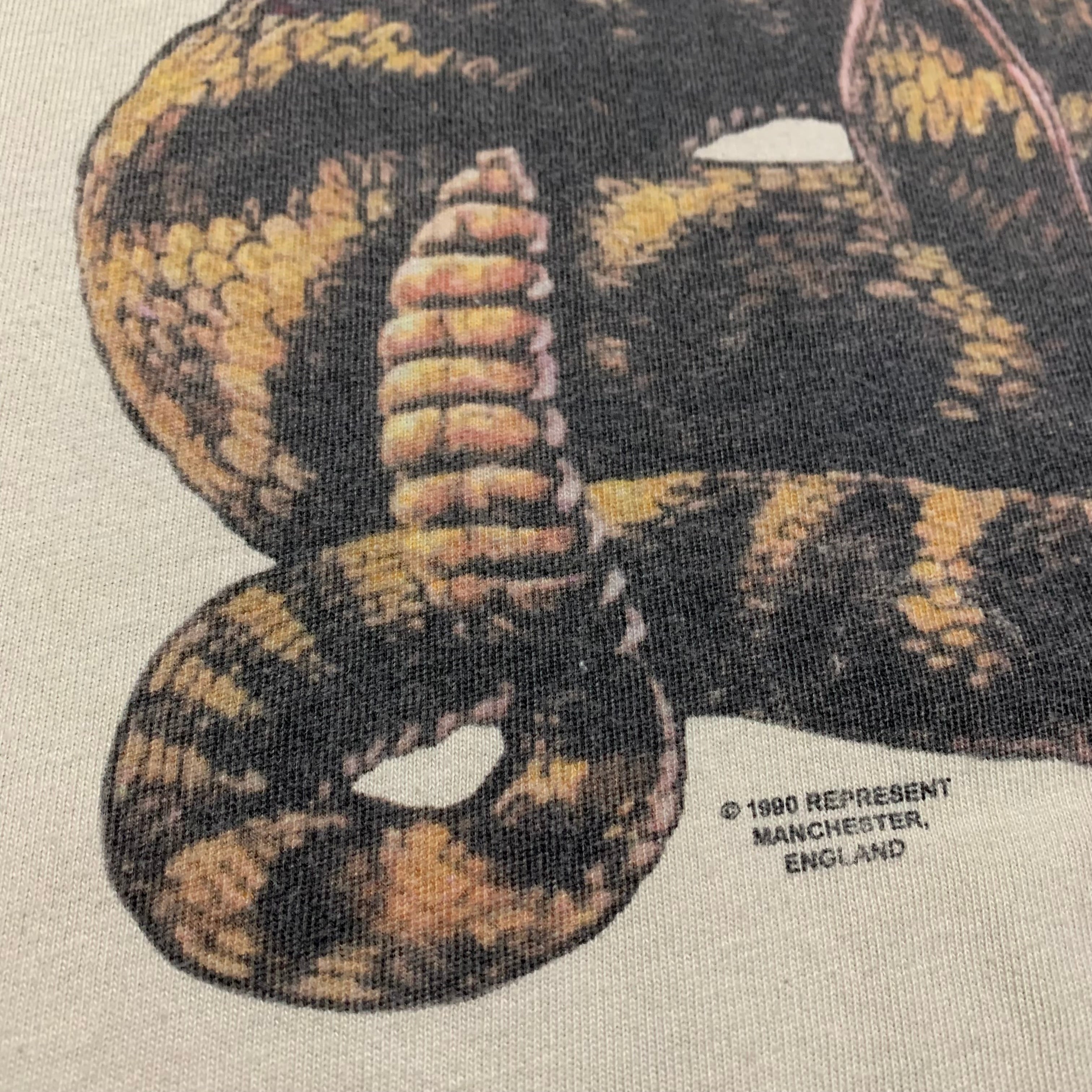 Represent XS As Good As Dead Vintage White Tee