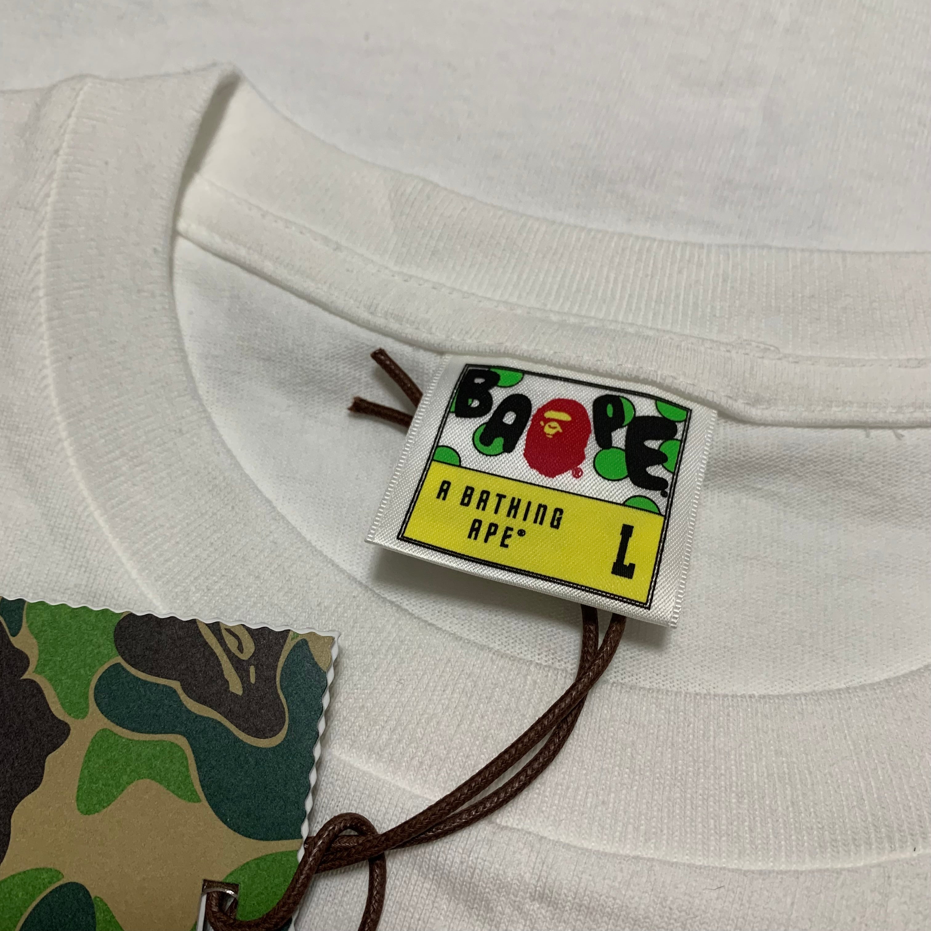 Bape Large 6th Anniversary Beijing Store Camo White Tee