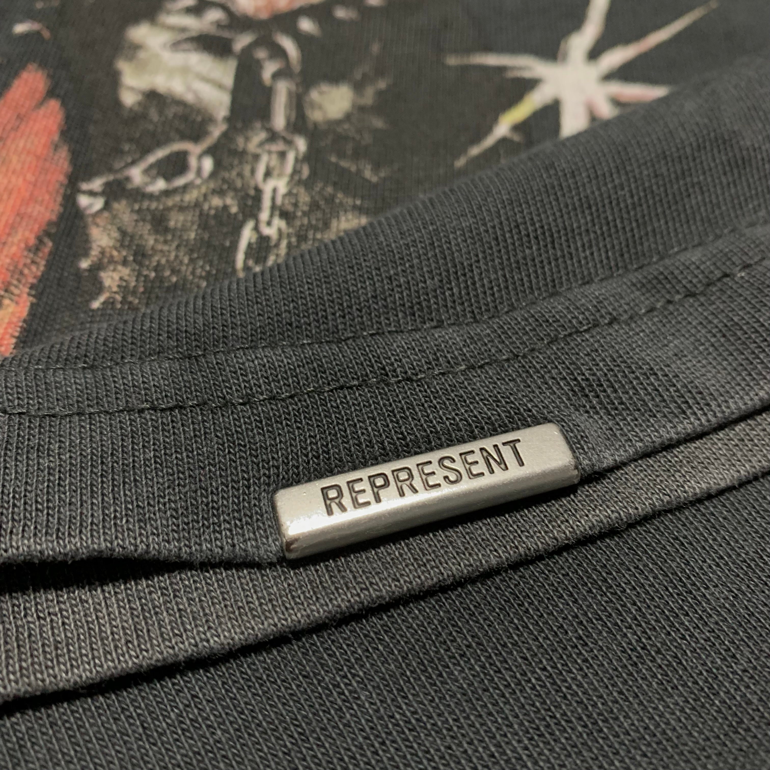 Represent Small Terrier Tension Vintage Black Tee