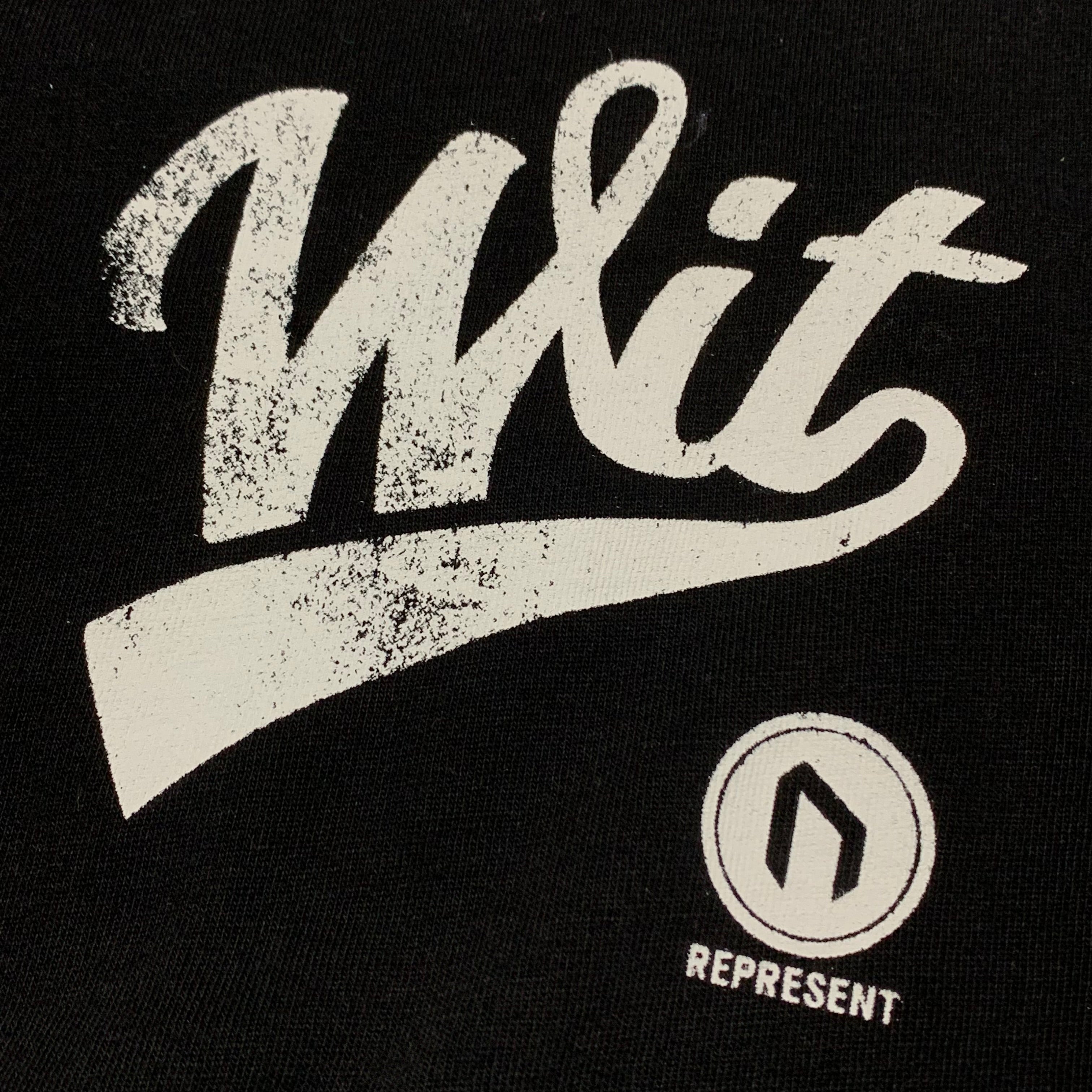 Represent Small Wit Graphic Jet Black Tee Gym