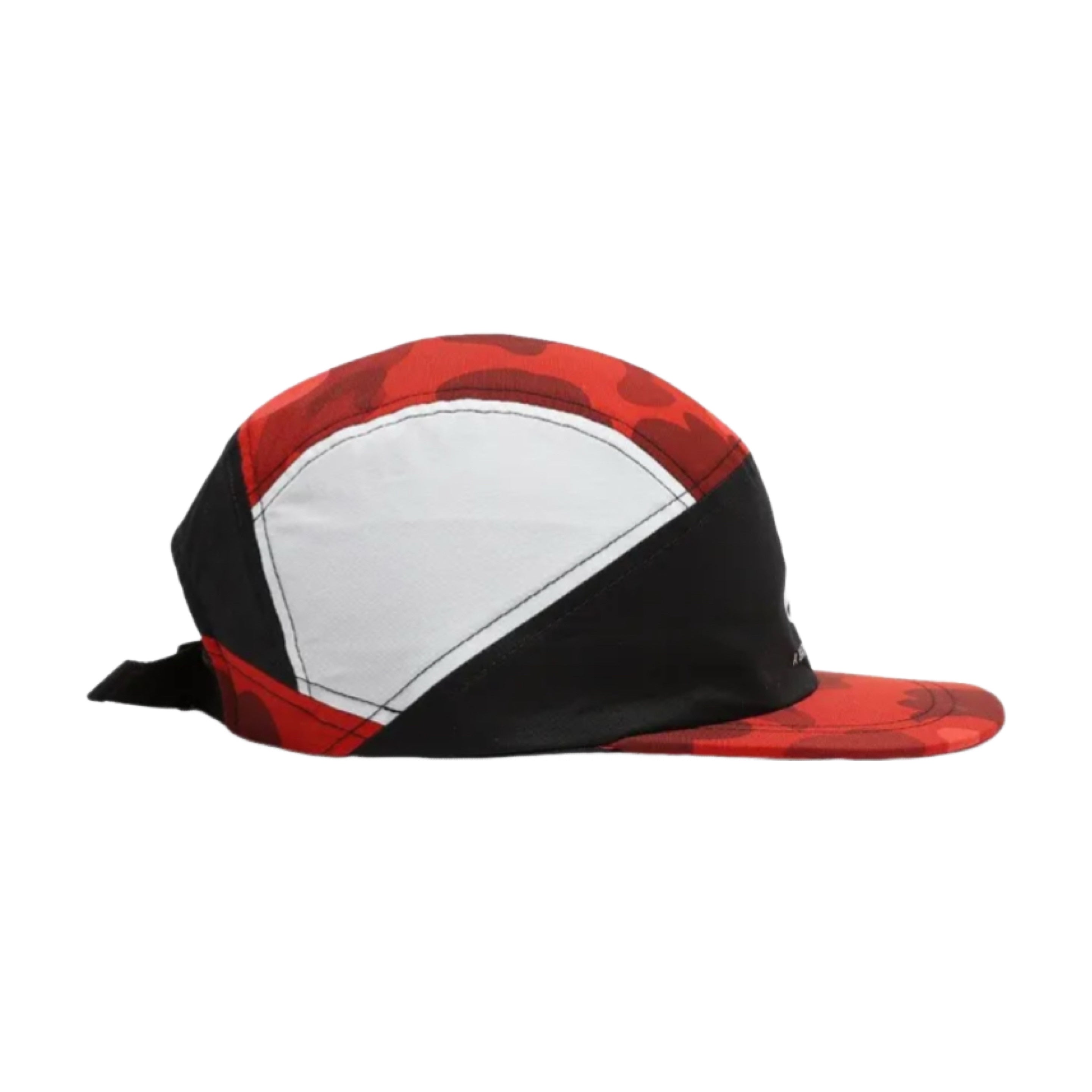 Bape Cap Red Colour Camo Black Running Cap Hat