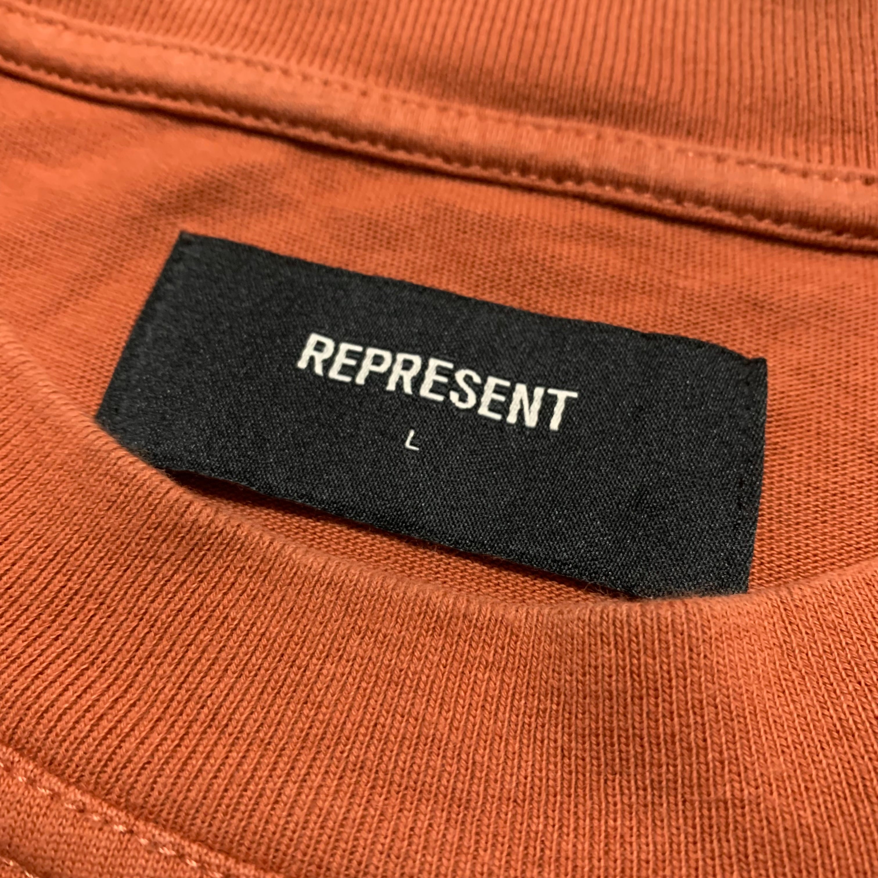 Represent Large Racing Tean Clay Orange Tee