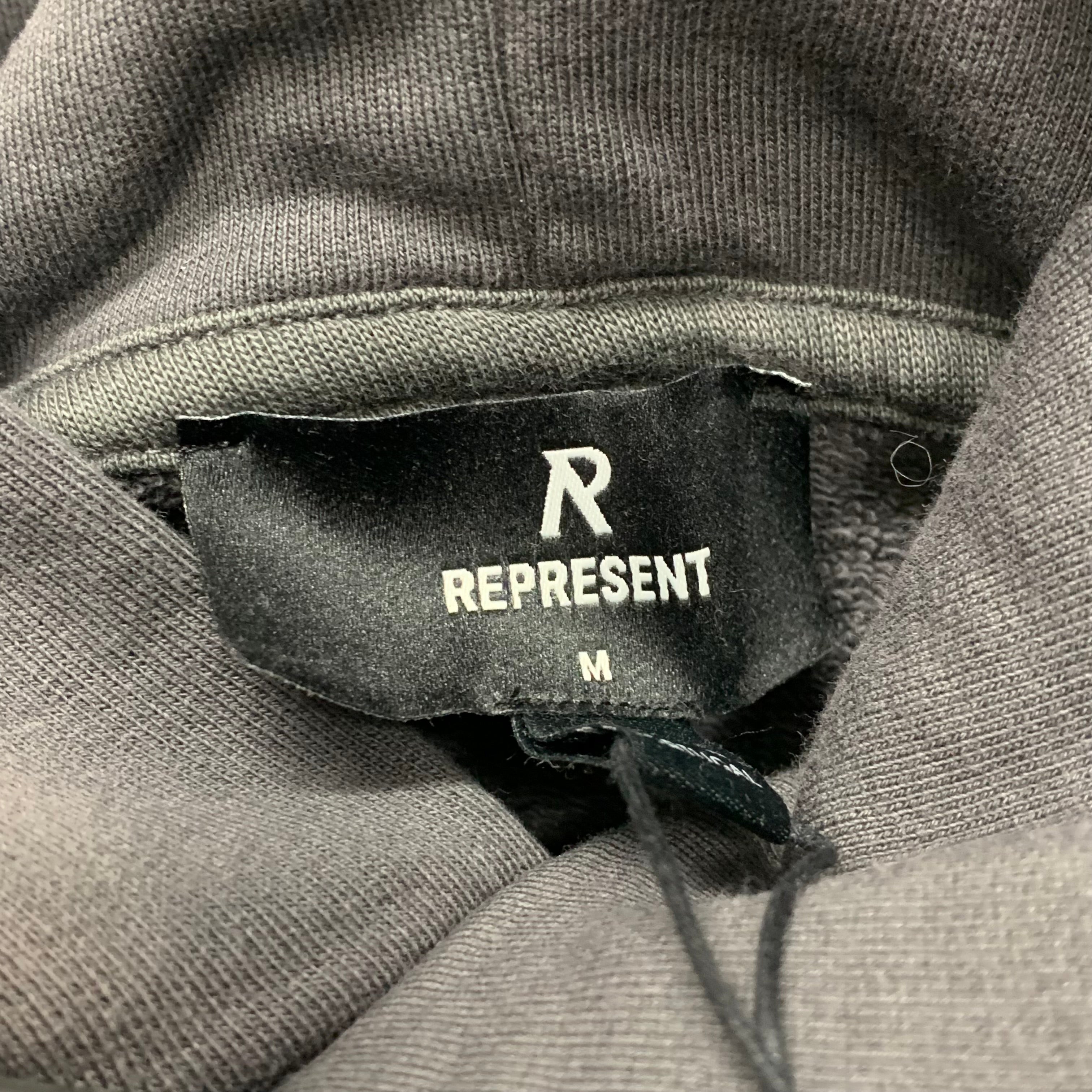 Represent Medium Hoodie Dream On Tour Sun Fade Grey Hoodie (RRP £180)