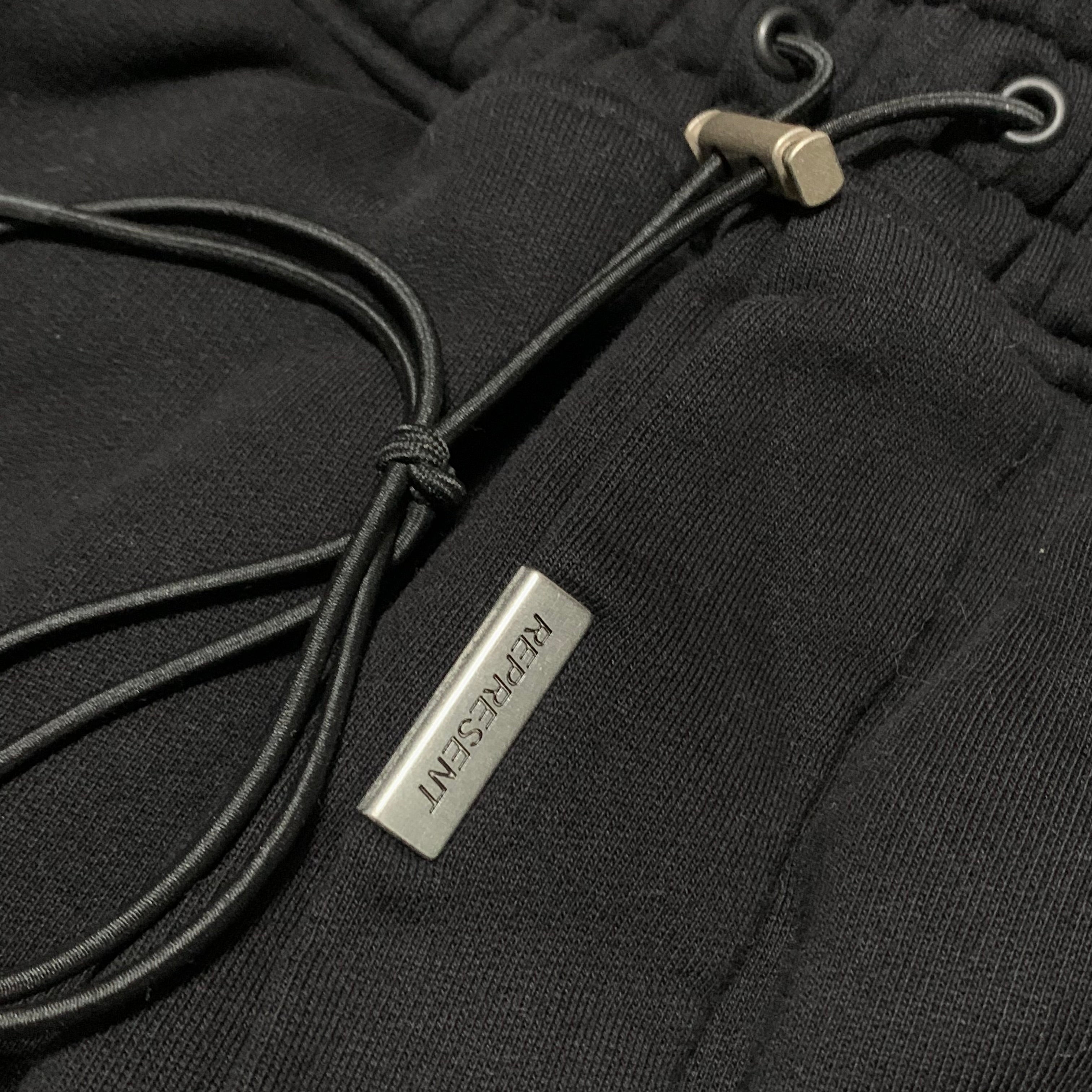 Represent Small Blanks Jogger Sweatpants Bottoms Jet Black