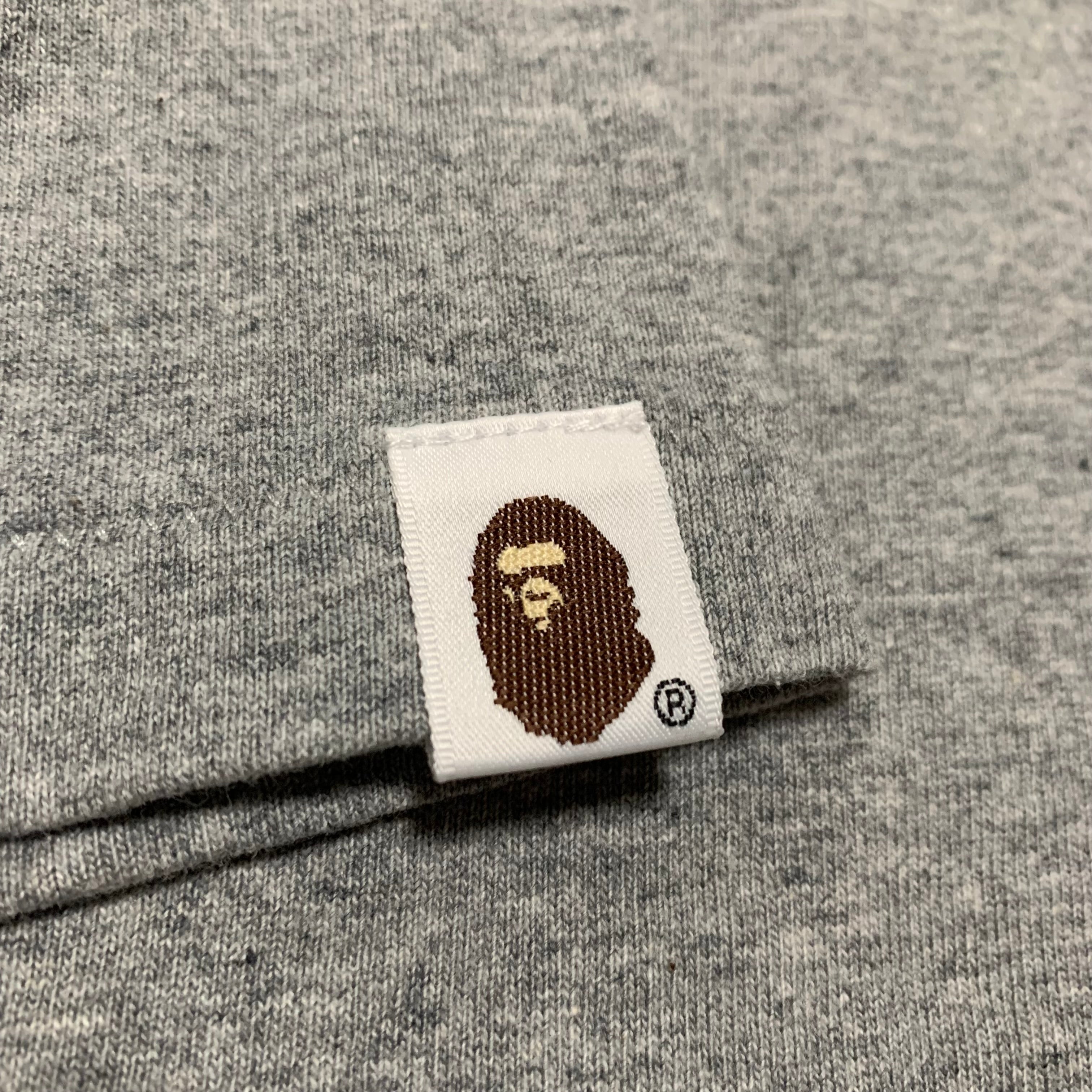 Bape Large Busy Works 1st Camo Grey Tee