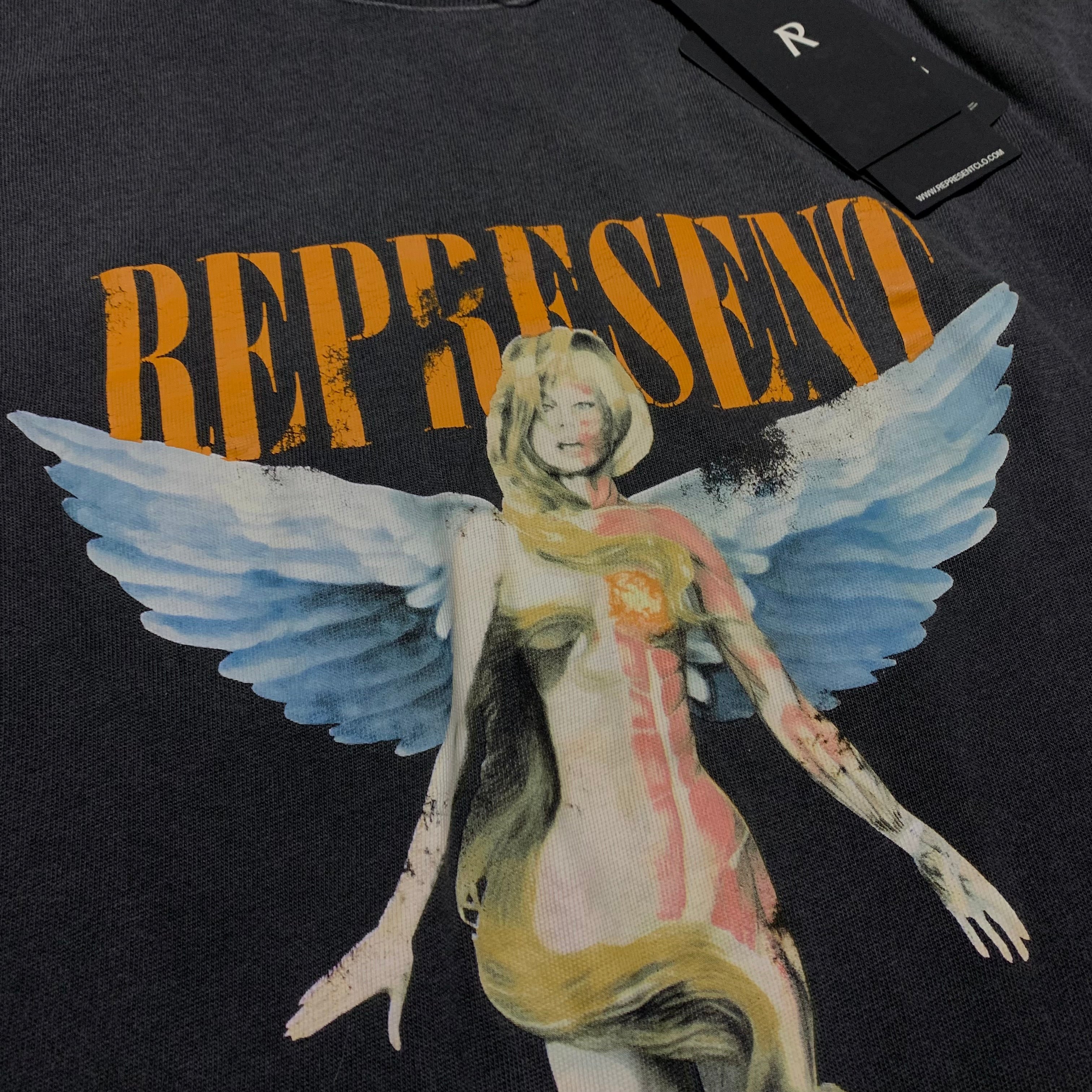 Represent XXS Reborn Aged Black Tee