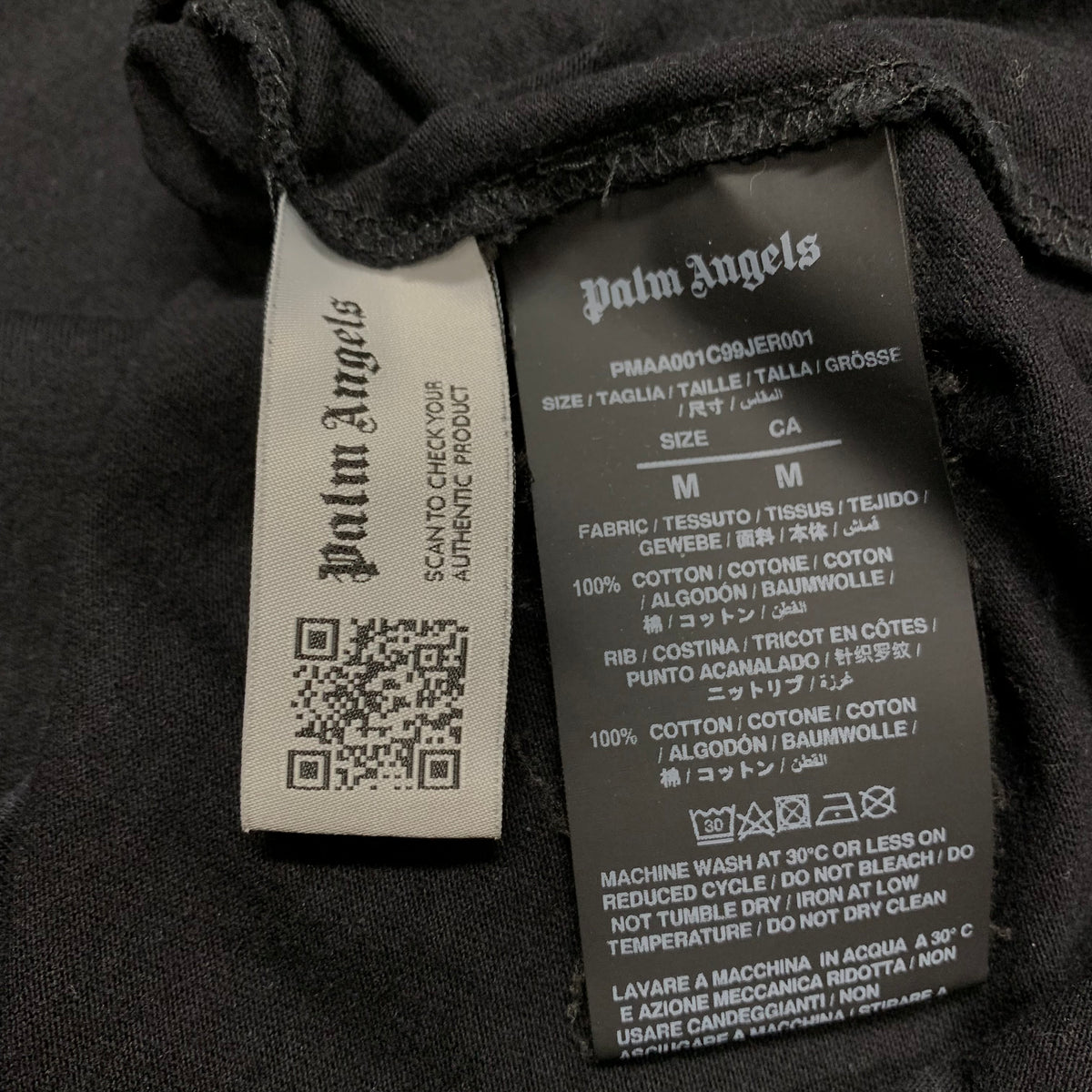 Palm Angels Medium Tee Teddy Bear Classic Black T-Shirt