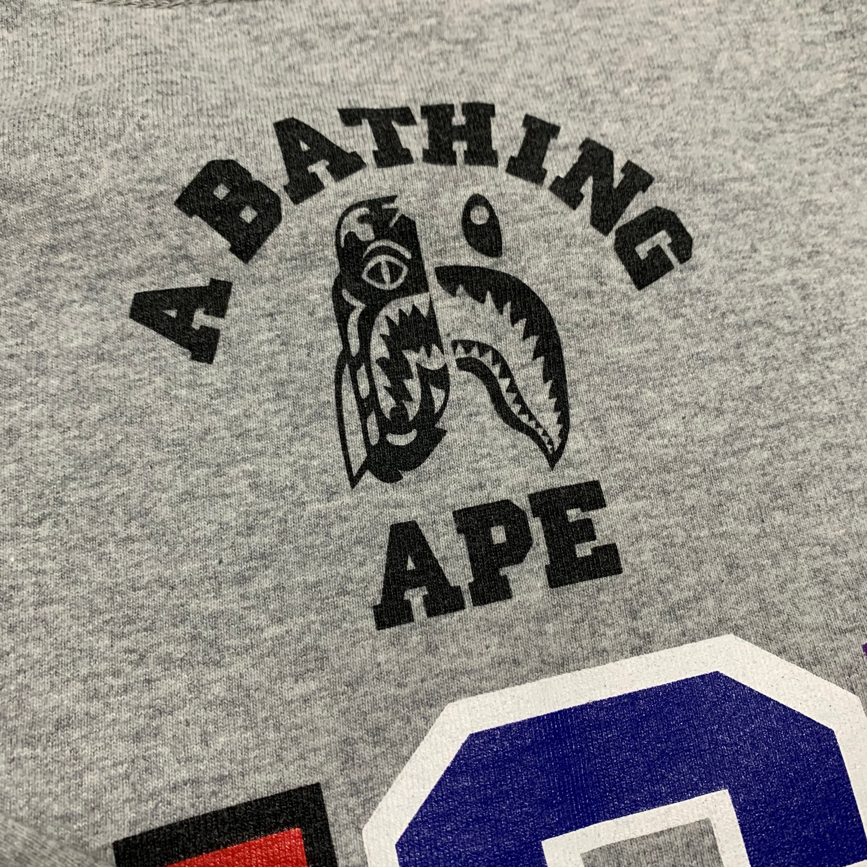 Bape Medium Tiger Shark Grey Tee A Bathing Ape