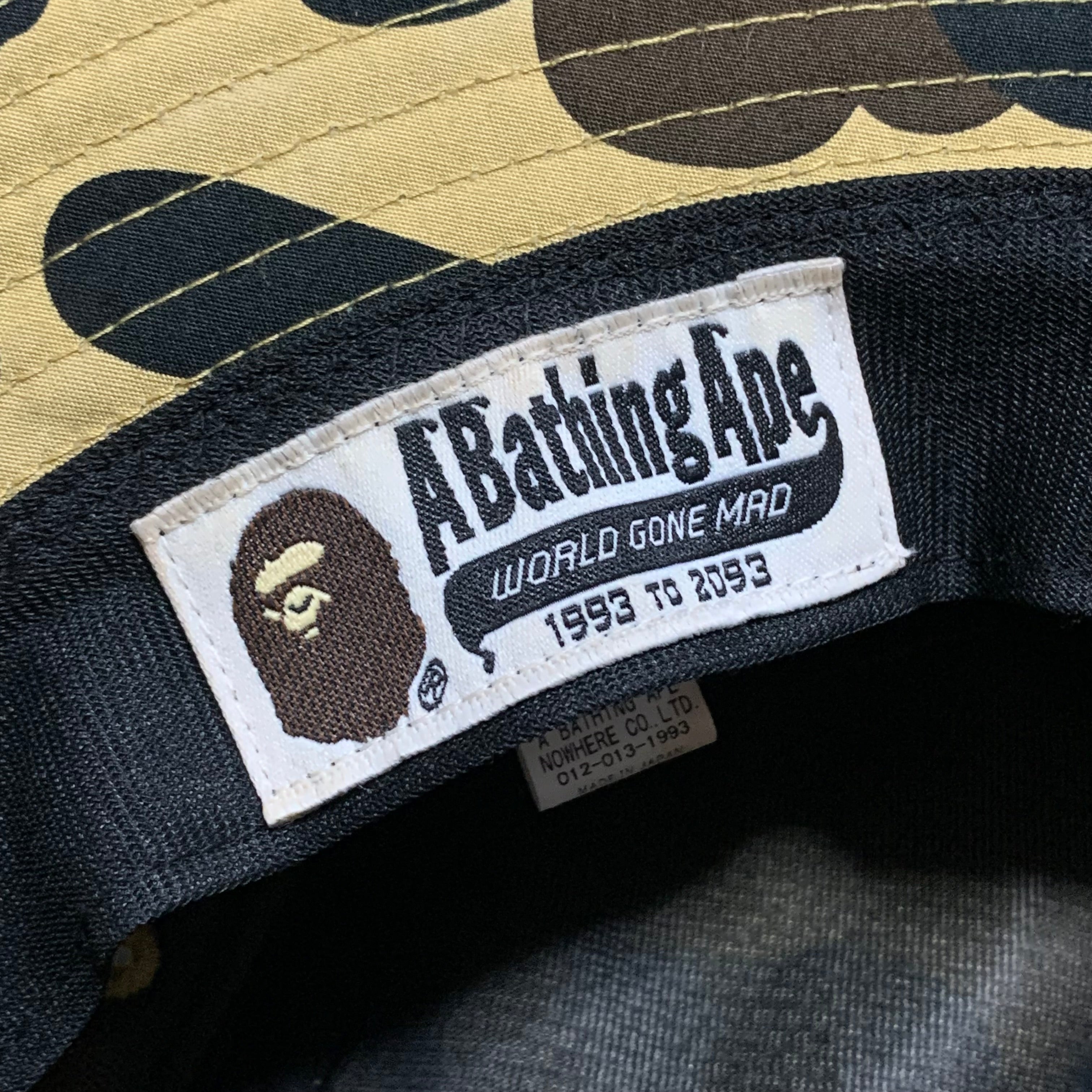 Bape Bucket Hat 1st Camo A Bathing Ape Yellow