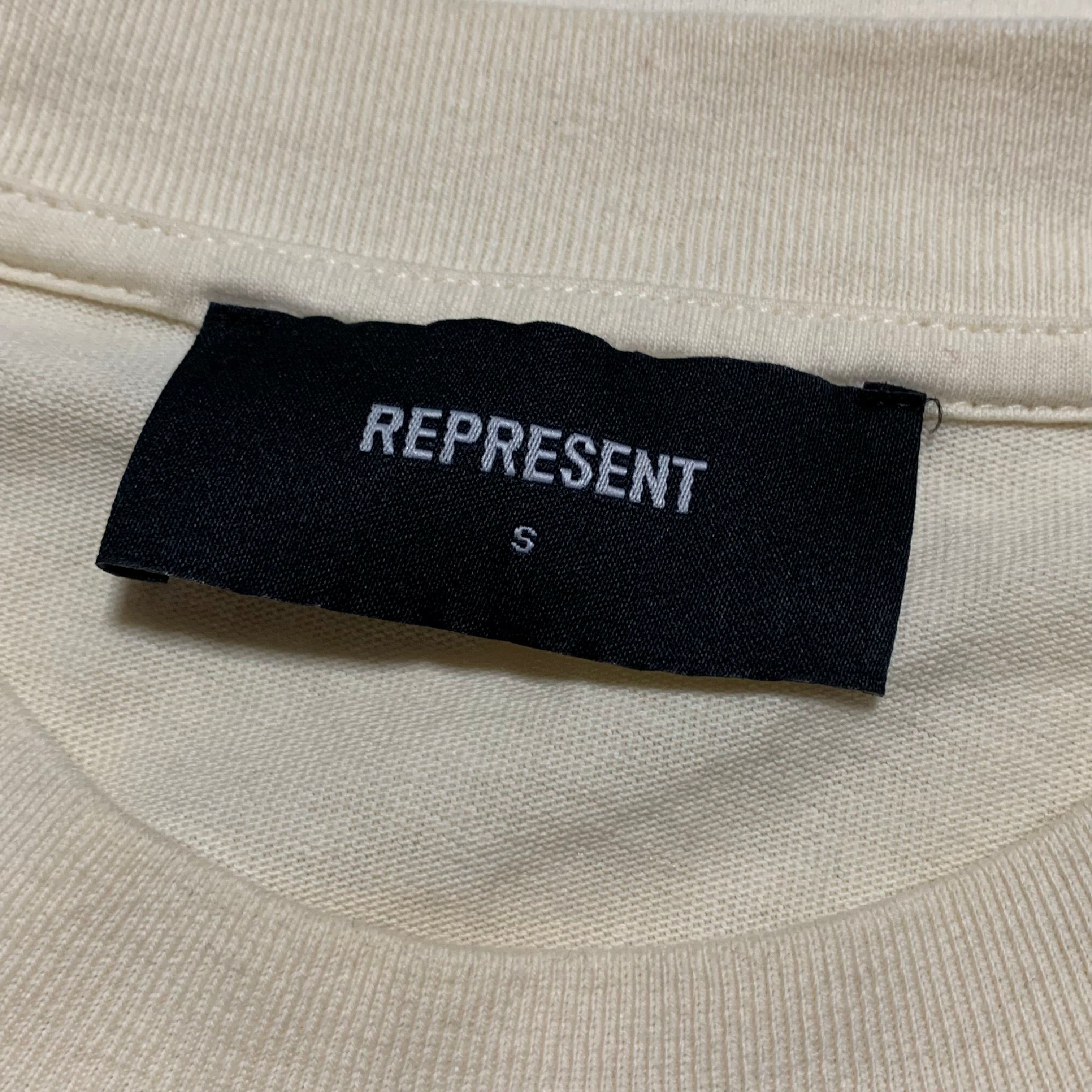 Represent Small Patron Of The Club Cream White Tee 2023