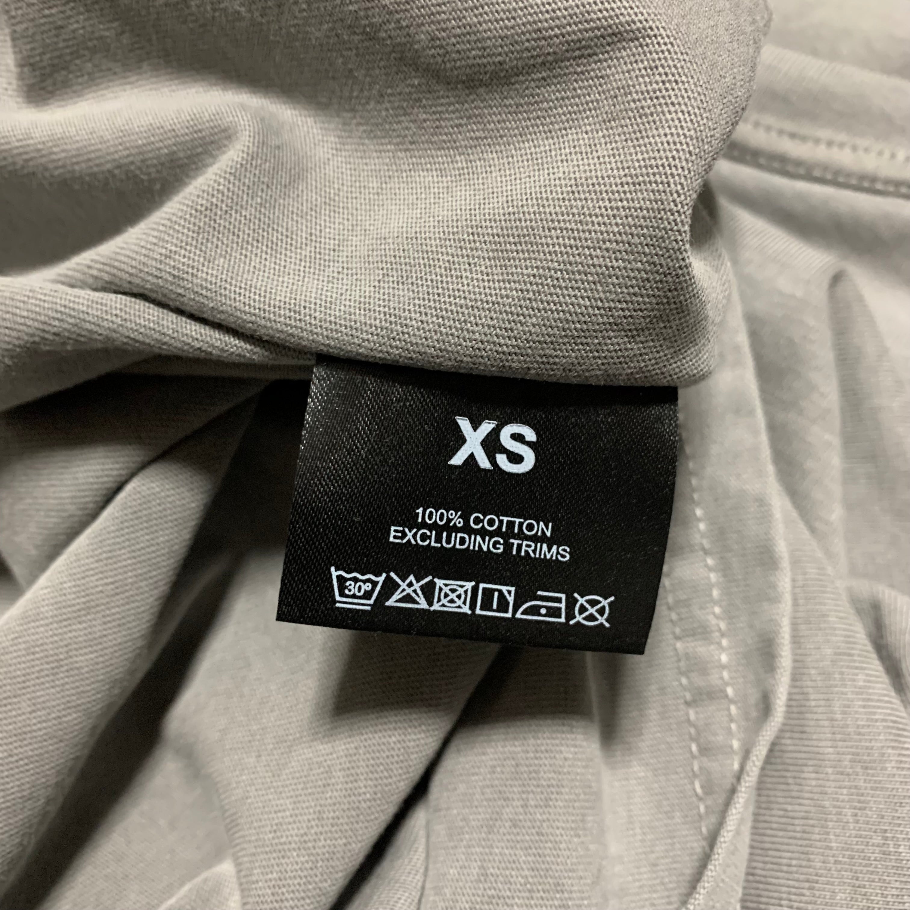 Represent XS Initial Long Sleeve Tee Ultimate Grey Top