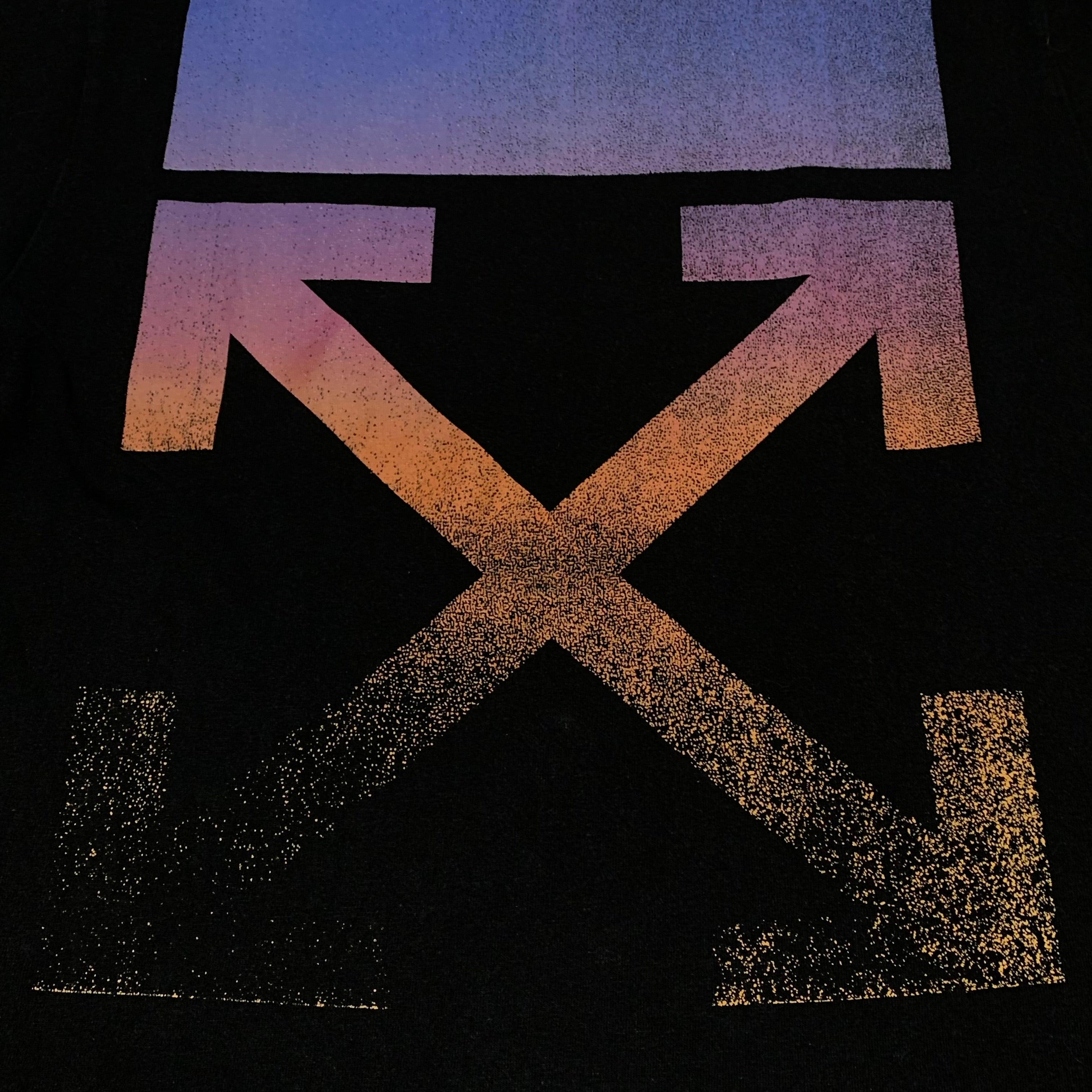 Off White Small Degrade Arrows Black Tee Virgil Abloh