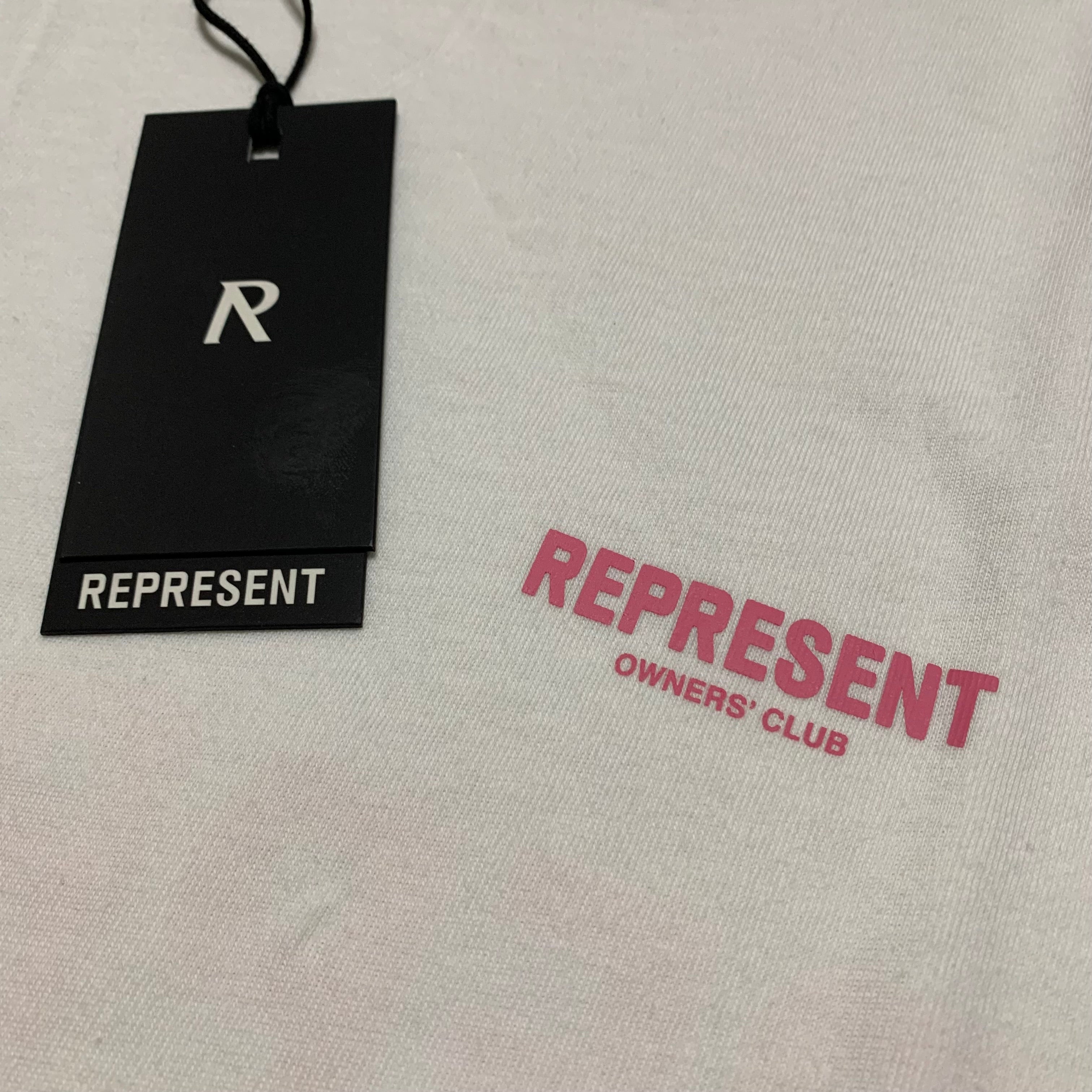 Represent Medium Owners Club Pink White Tee