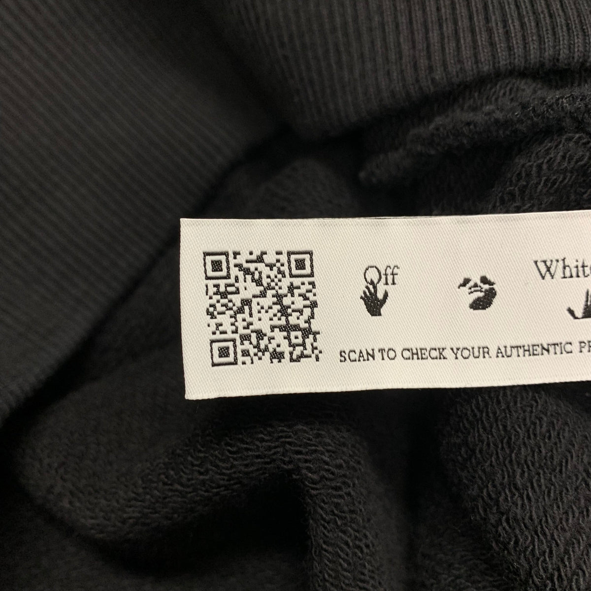 Off White XXL Hoodie Wave Diagonal Black Hoodie Virgil Abloh