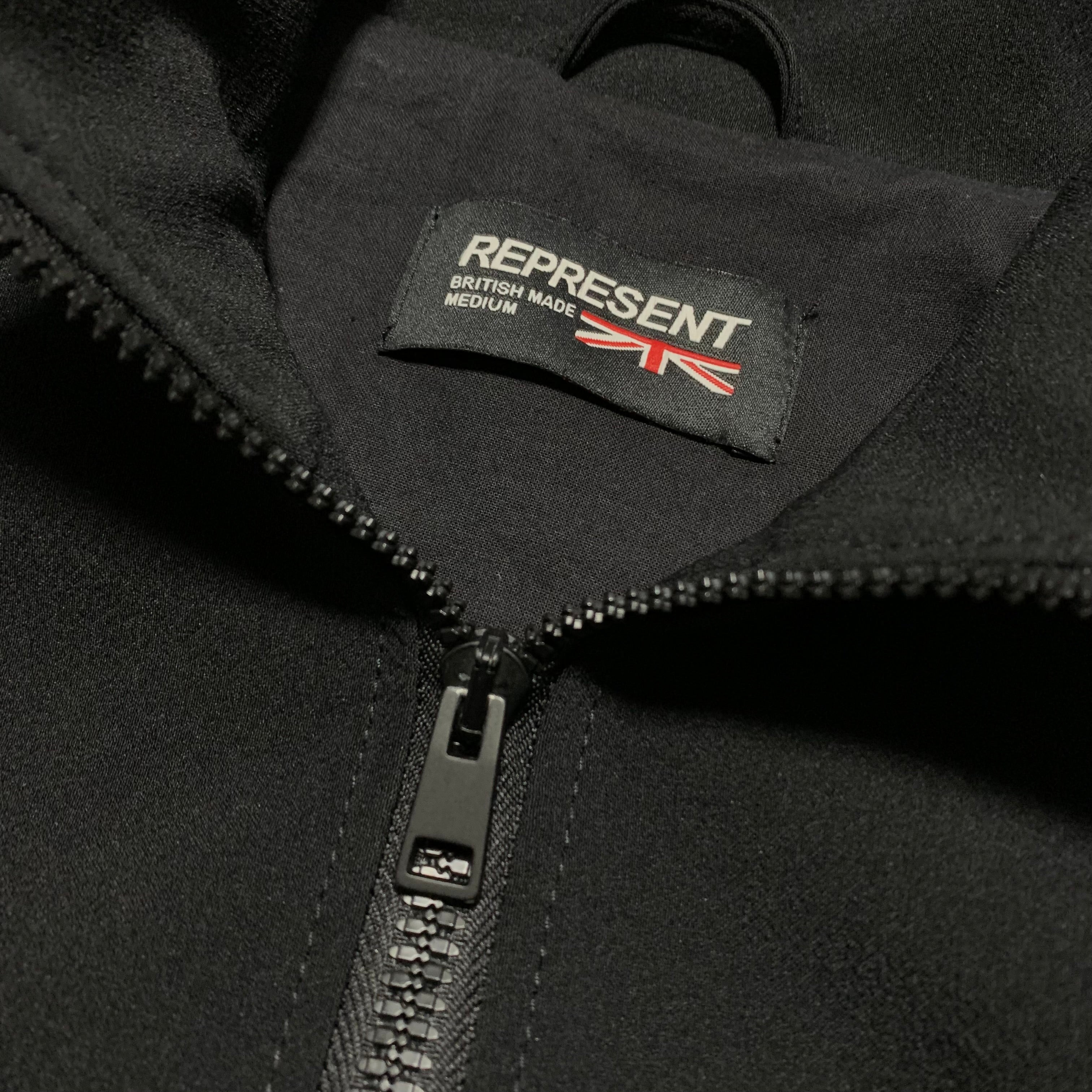 Represent Medium Jacket Black Track Top Jacket British Made