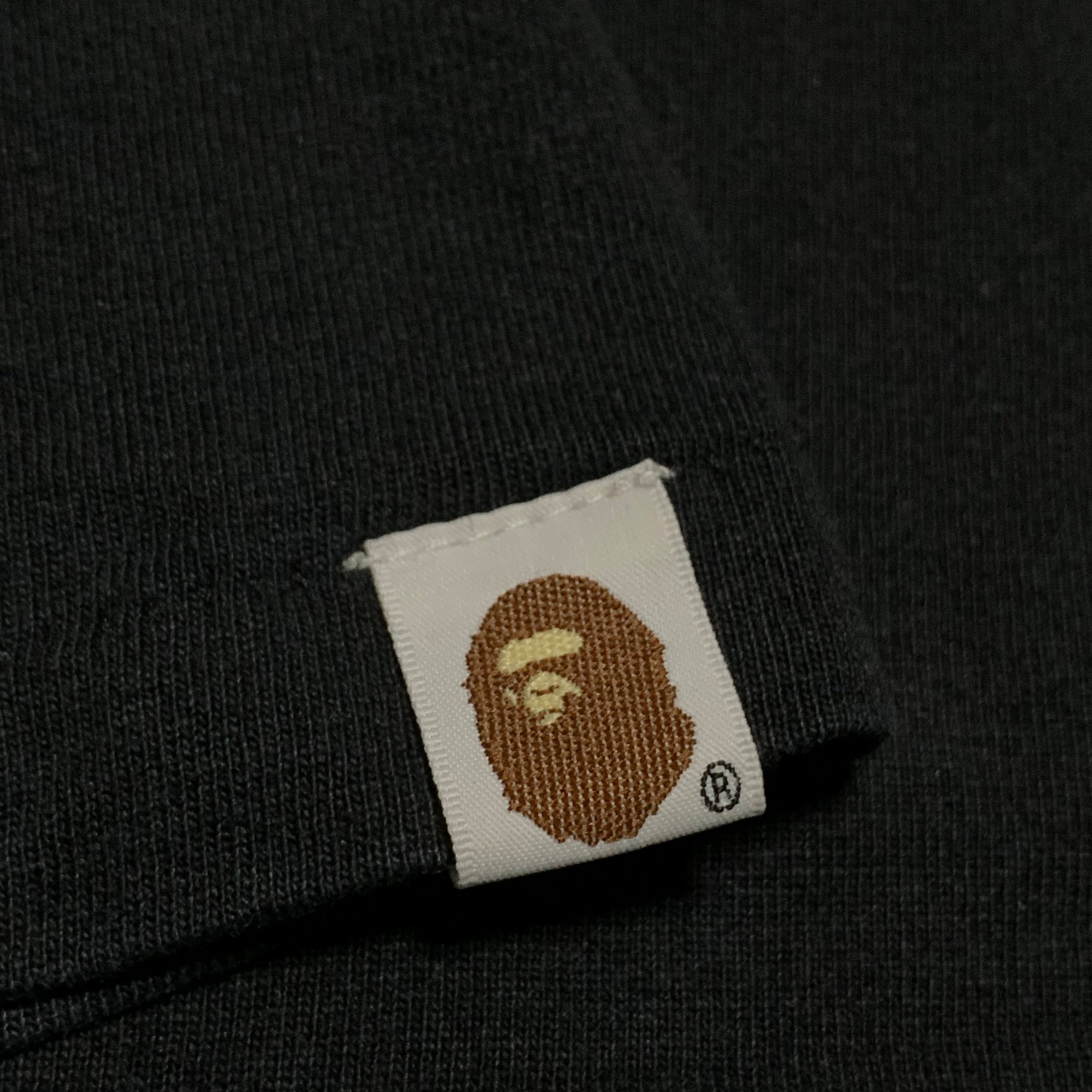 Bape 2XL Shark Multi Camo Black Tee A Bathing Ape XXL