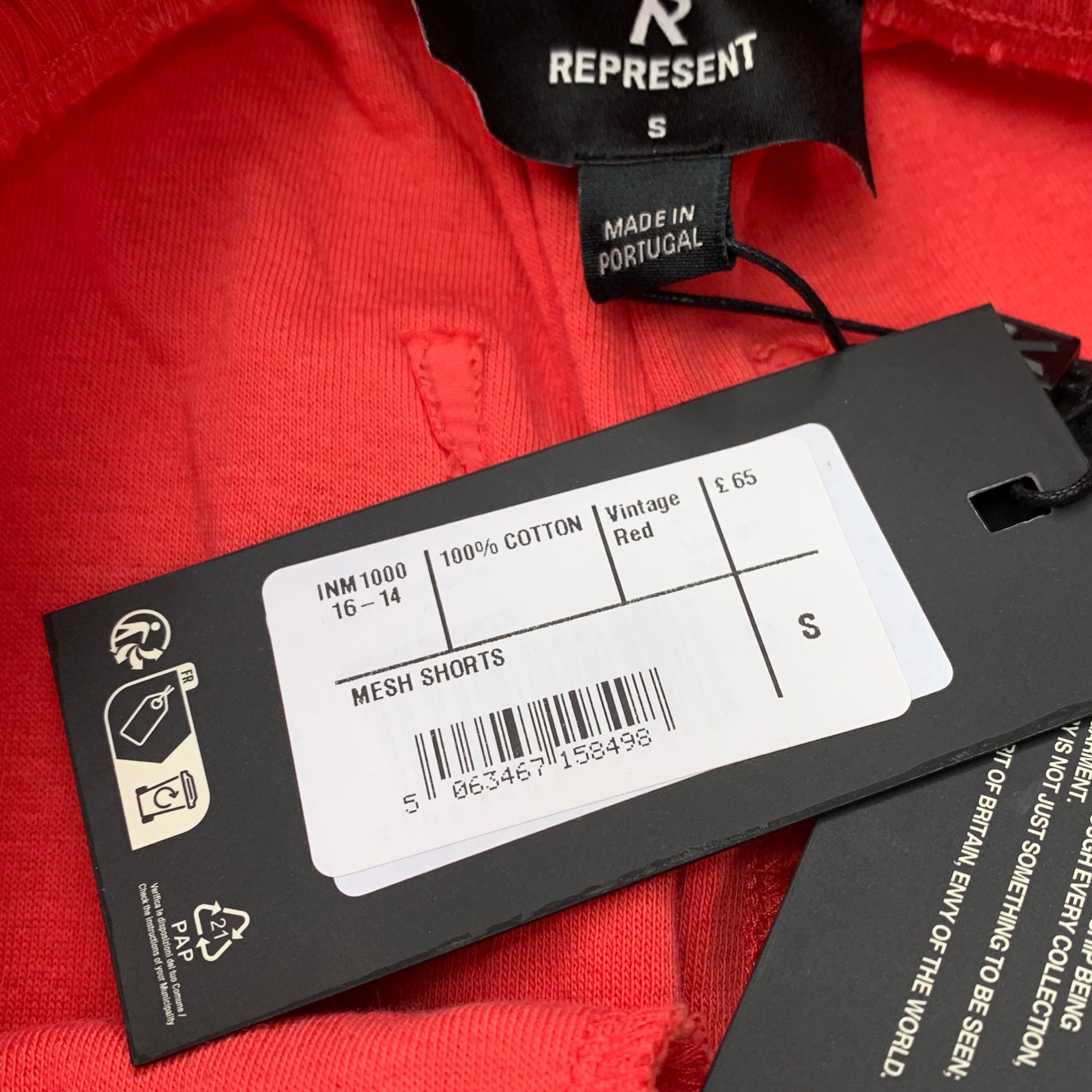 Represent Small Shorts Initial Mesh Vintage Red Bottoms