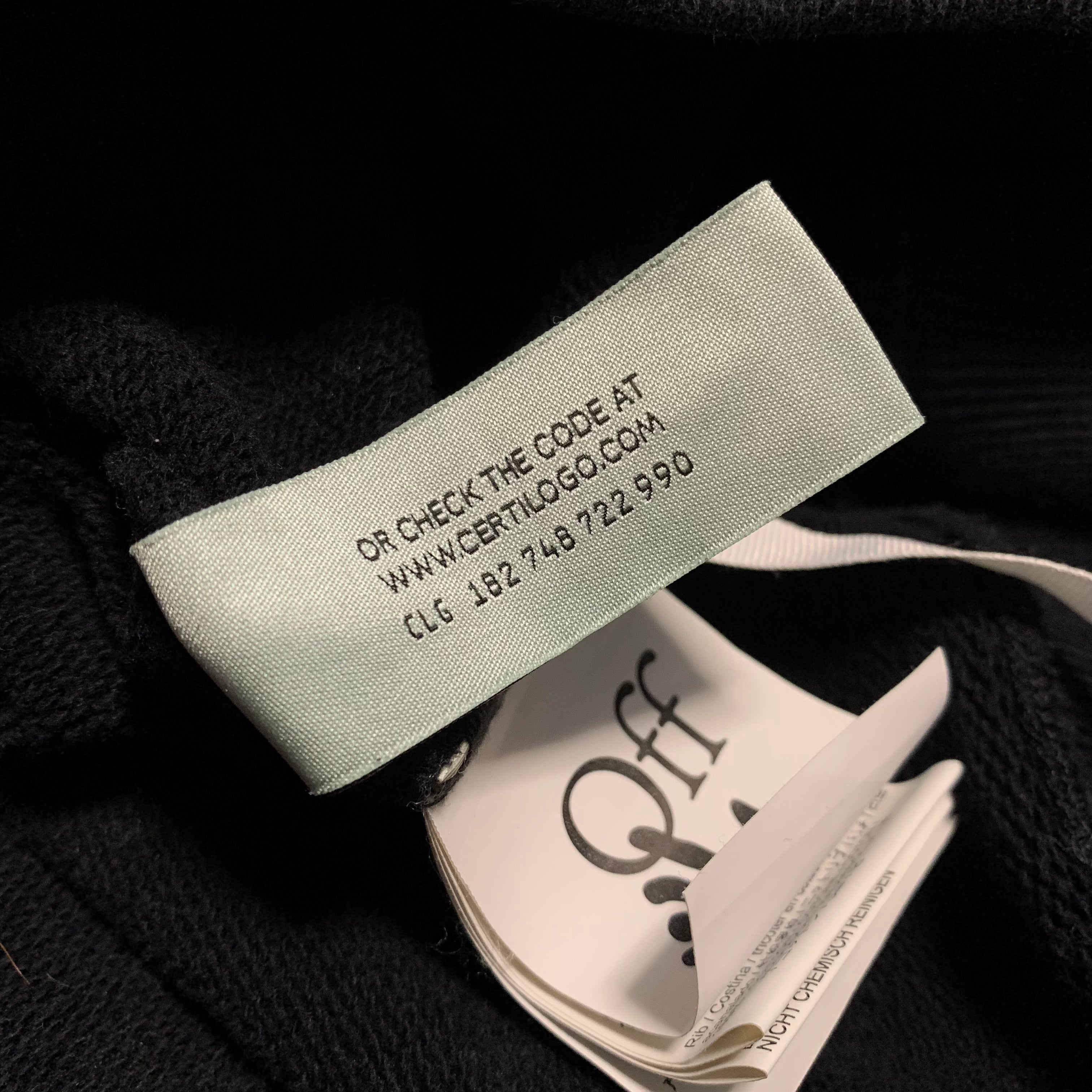 Off White Medium Pascal Arrows Black Hoodie Virgil Abloh Skeleton