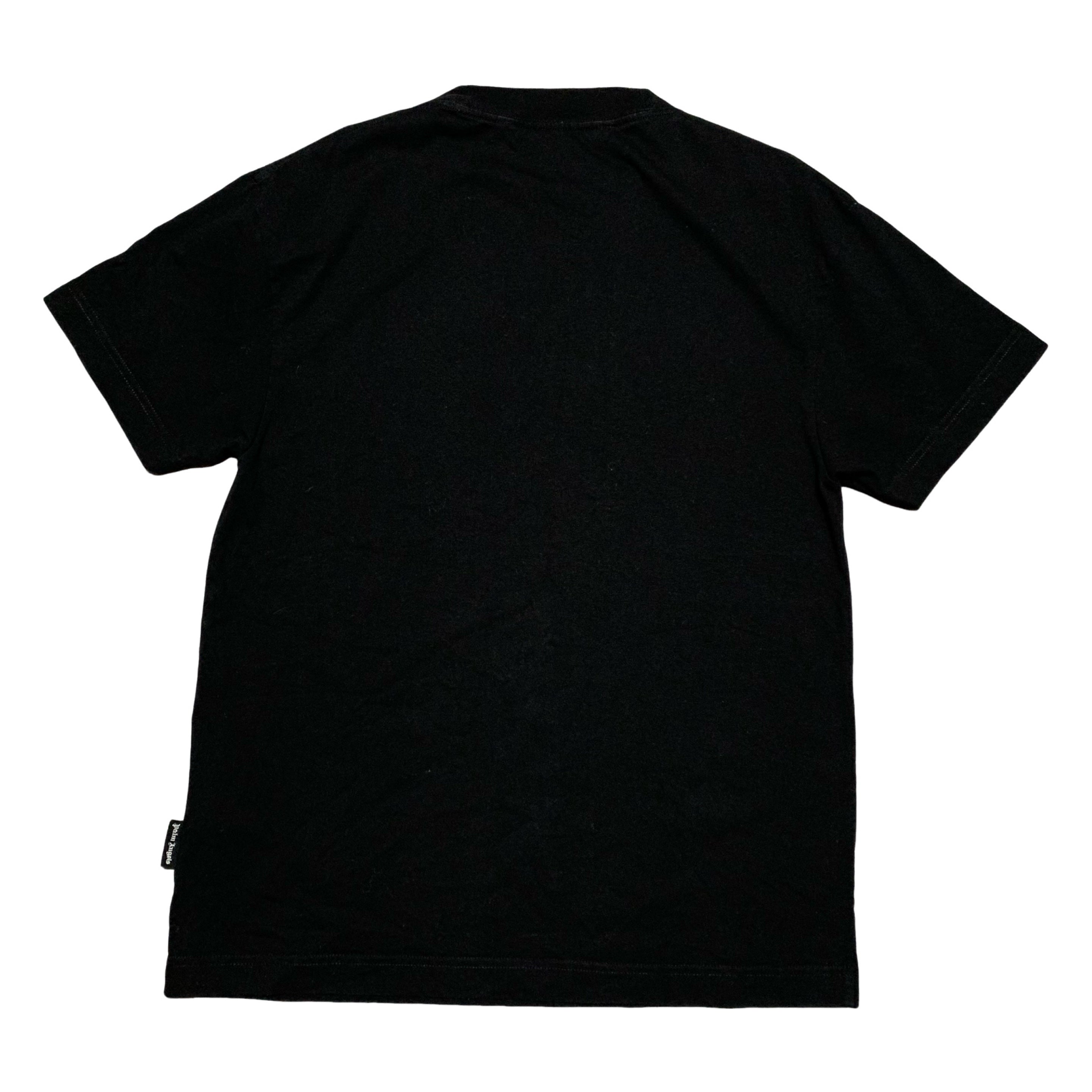 Palm Angels Medium Sprayed Star Black Tee Graffiti