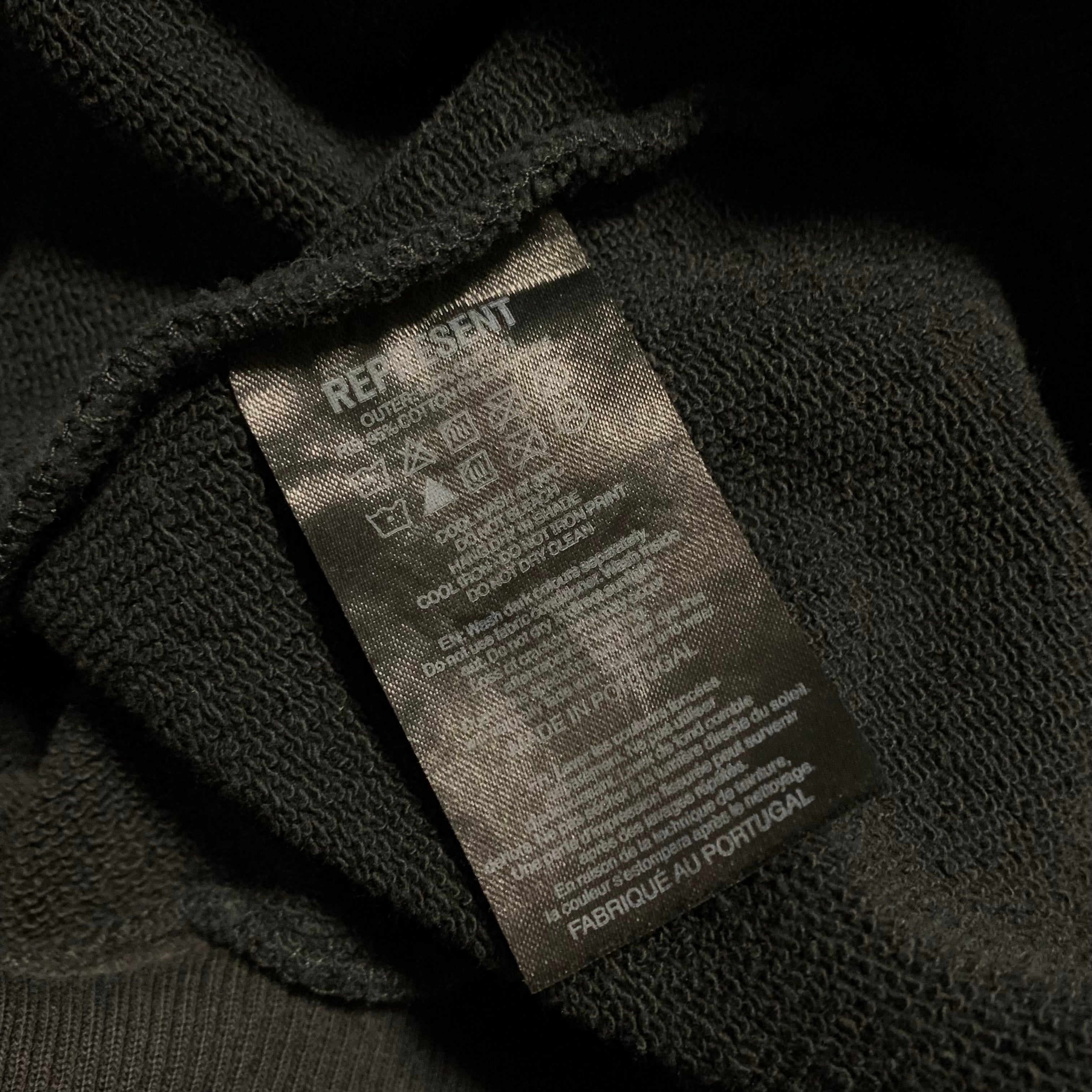 Represent Small Reborn Vintage Grey Hoodie