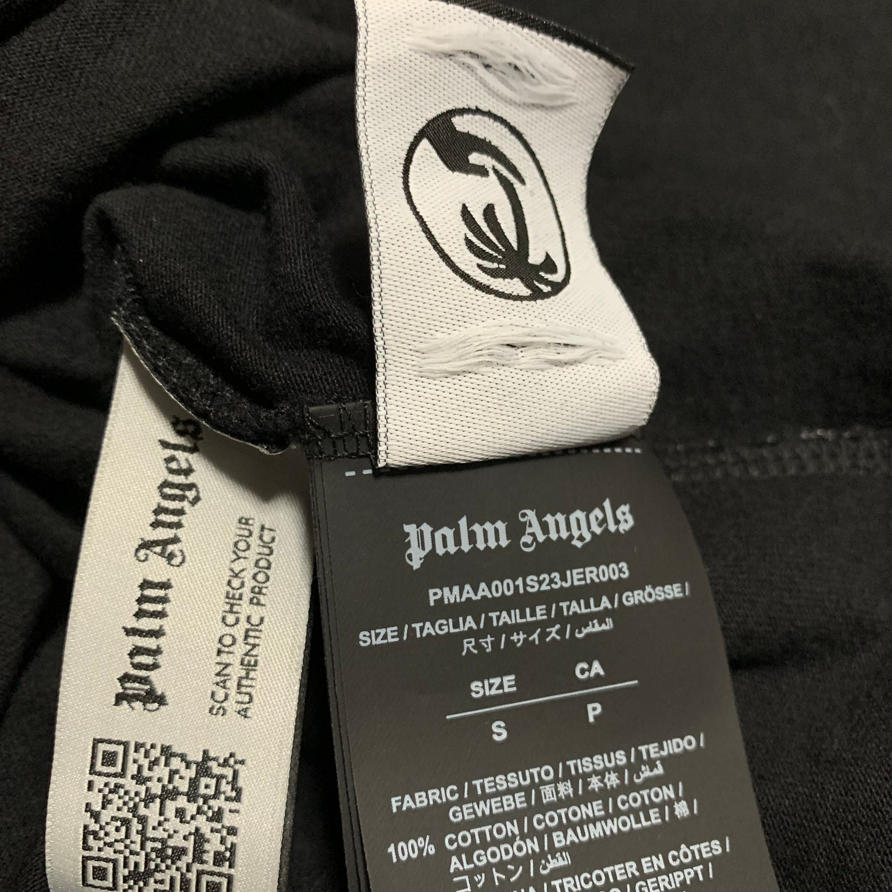 Palm Angels Medium Speedboat USA Black Tee