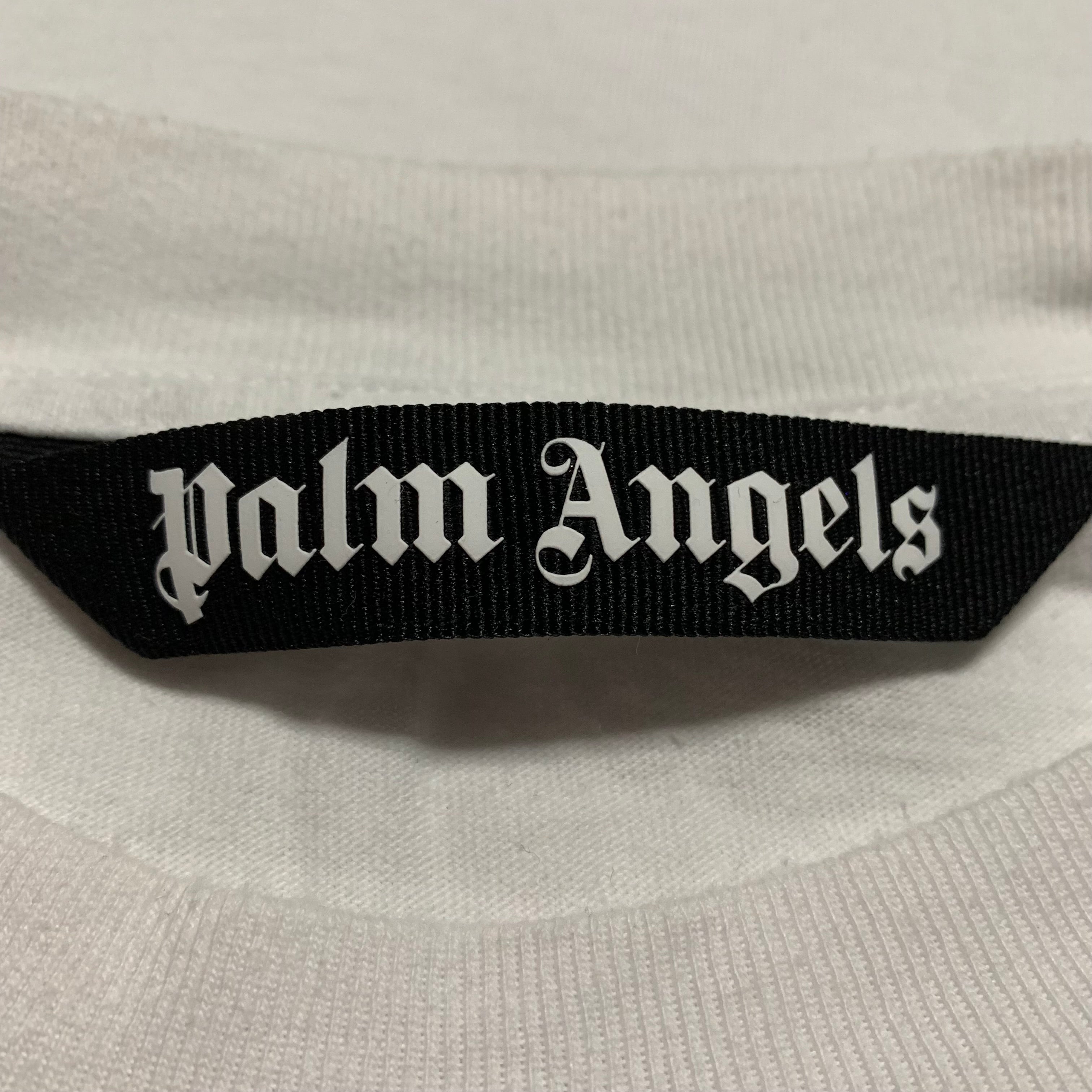 Palm Angels Large Sun Of Beach White Tee