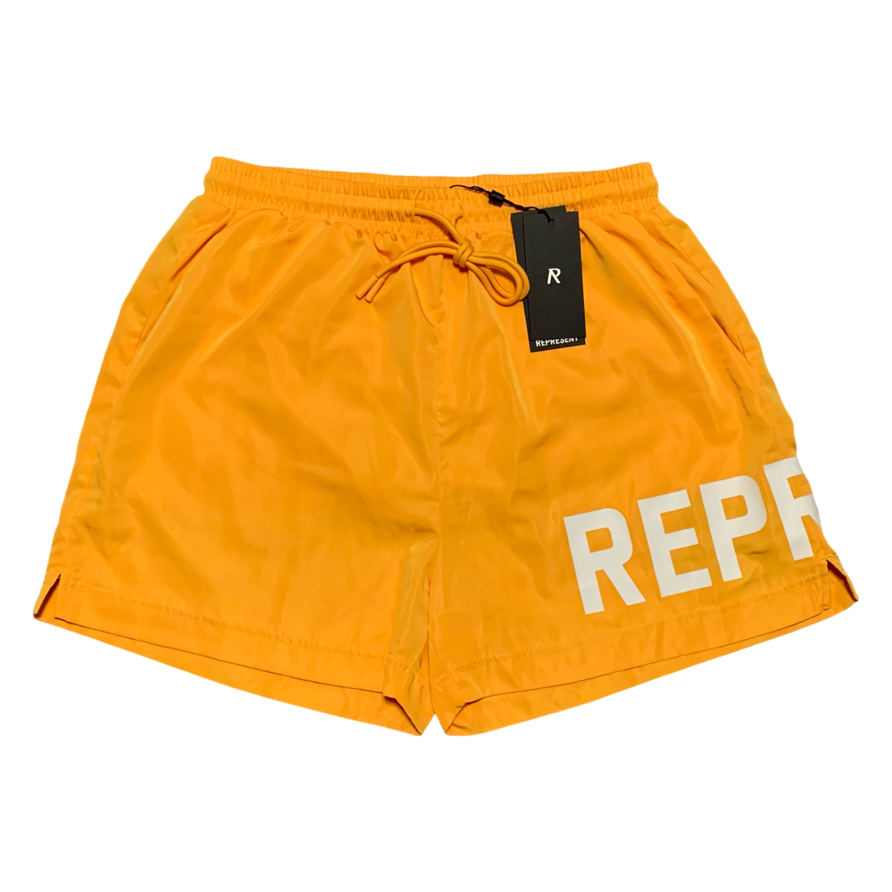 Represent Medium Swim Shorts Mango Orange Bottoms
