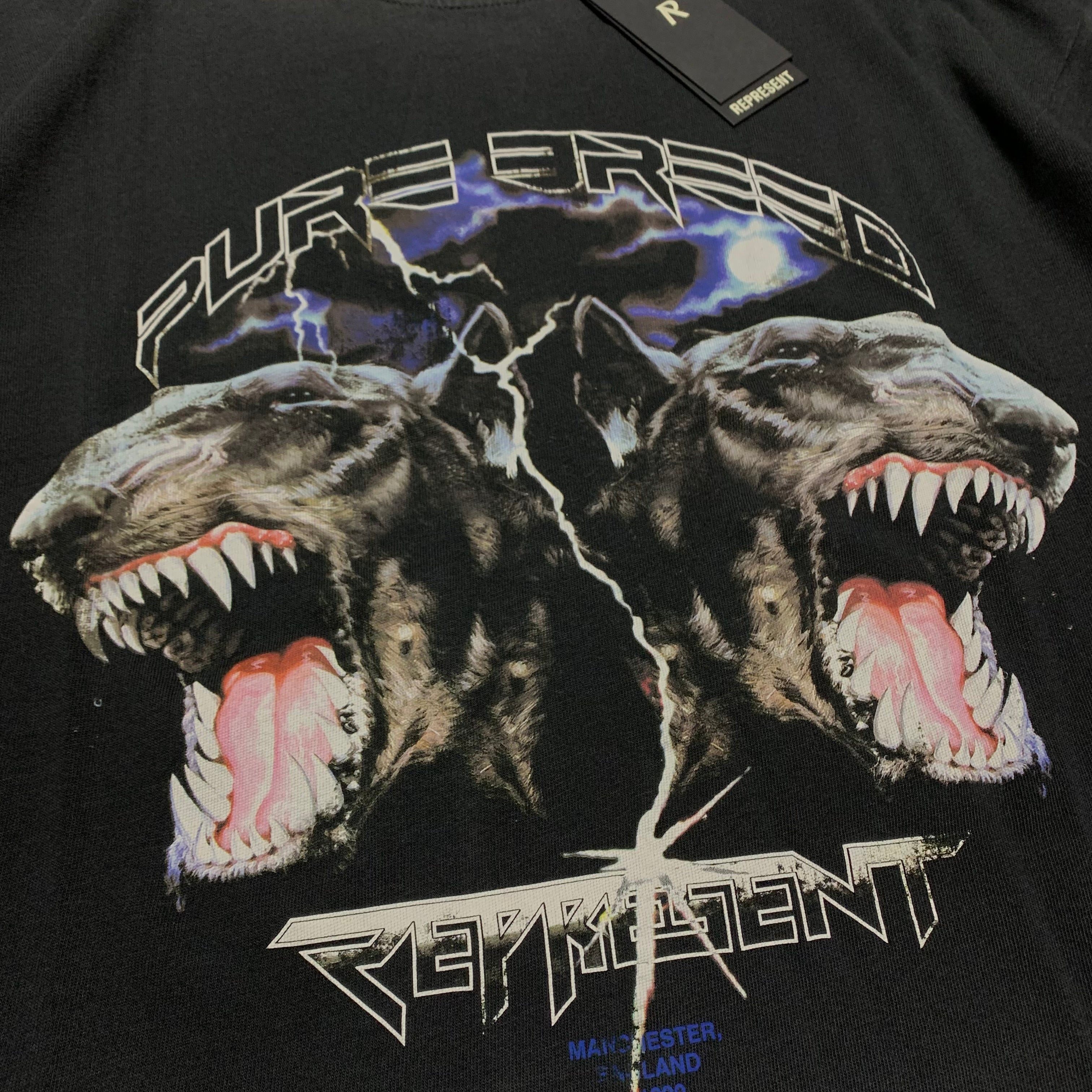 Represent Small Pure Breed Graphic Black Tee