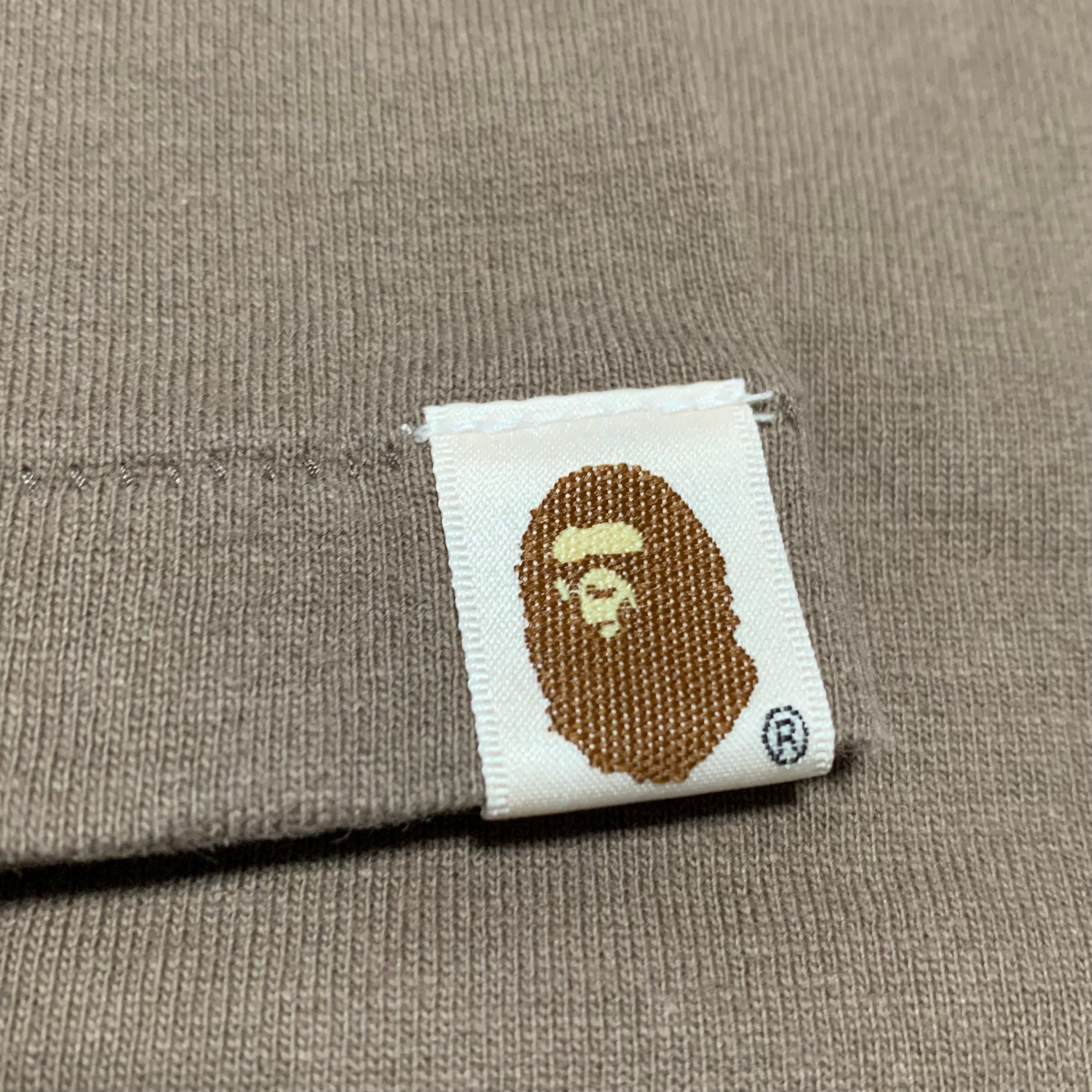 Bape Large By Bathing Ape Brown Tee